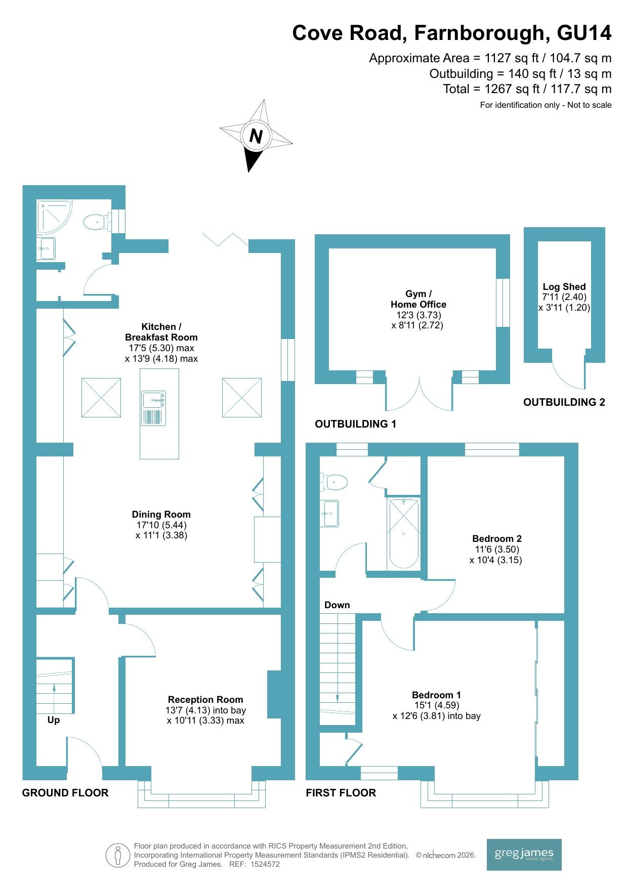 21, Cove Road, Farnborough floorplan