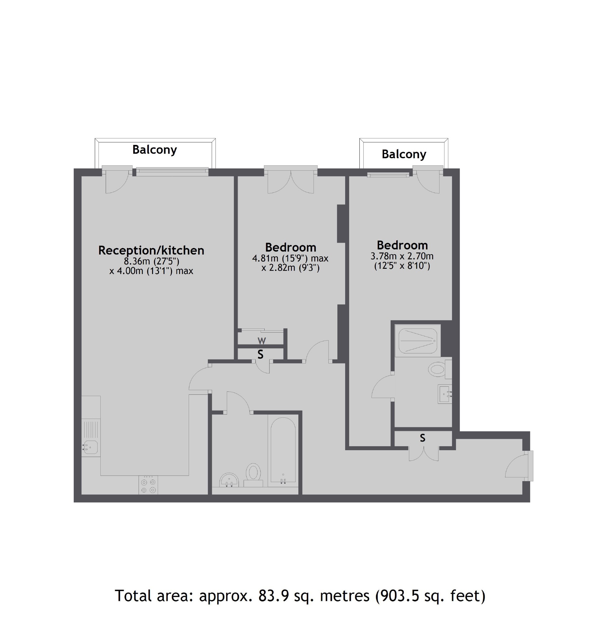 2 Bedrooms Flat to rent in Baltimore Wharf, London E14
