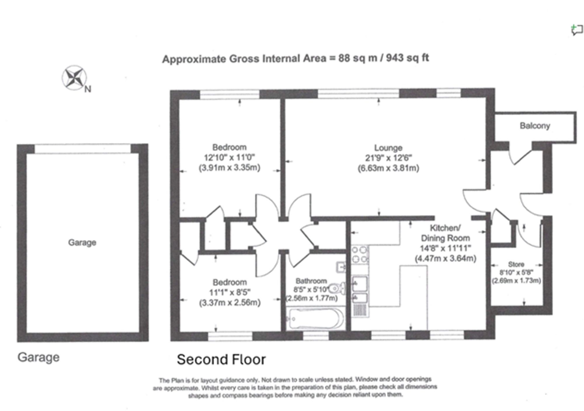 9 Dunsmore The Hoe, Watford floorplan