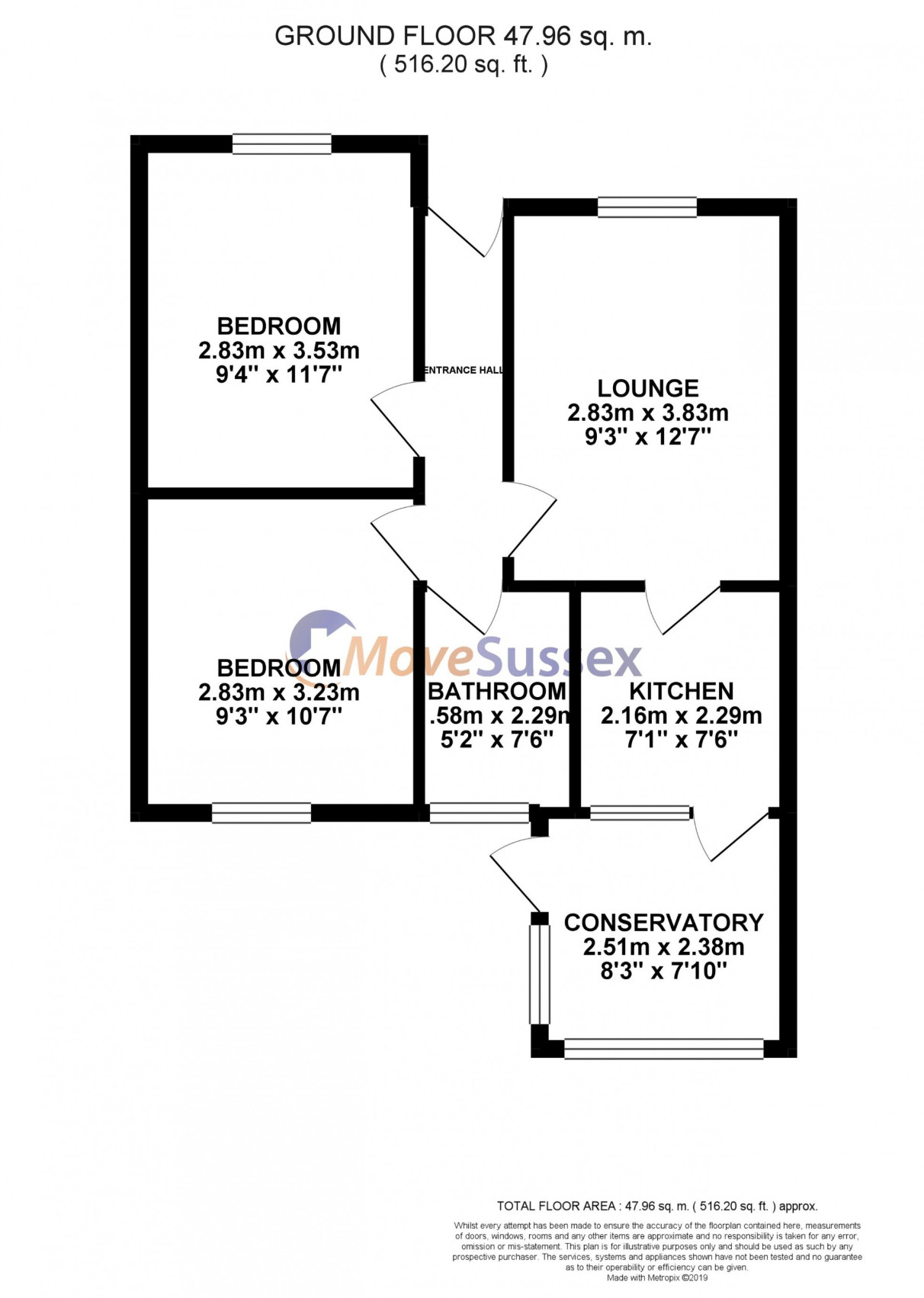 23, Eastern Avenue, Polegate floorplan