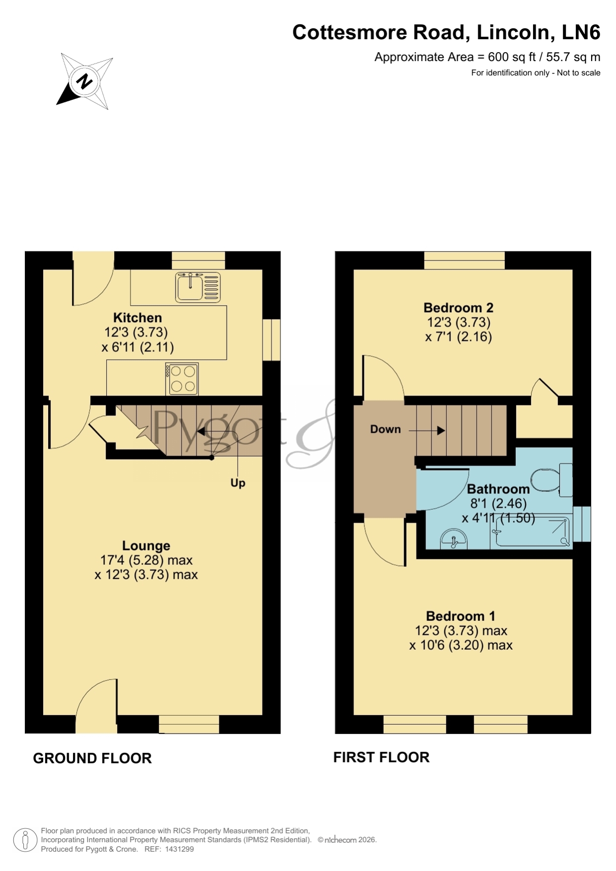 3, Cottesmore Road, Lincoln floorplan
