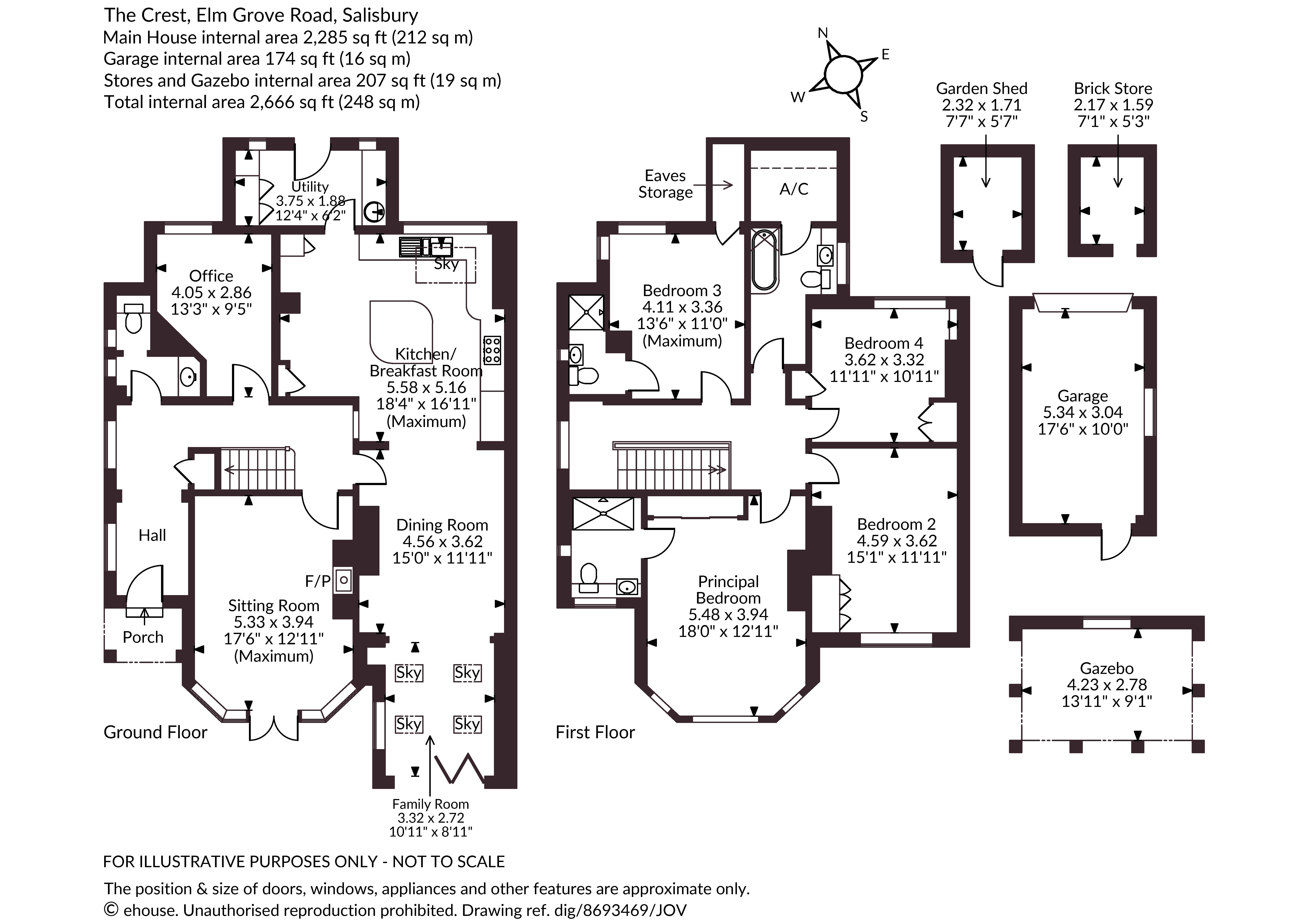 The Crest, 23, Elm Grove Road, Wiltshire floorplan