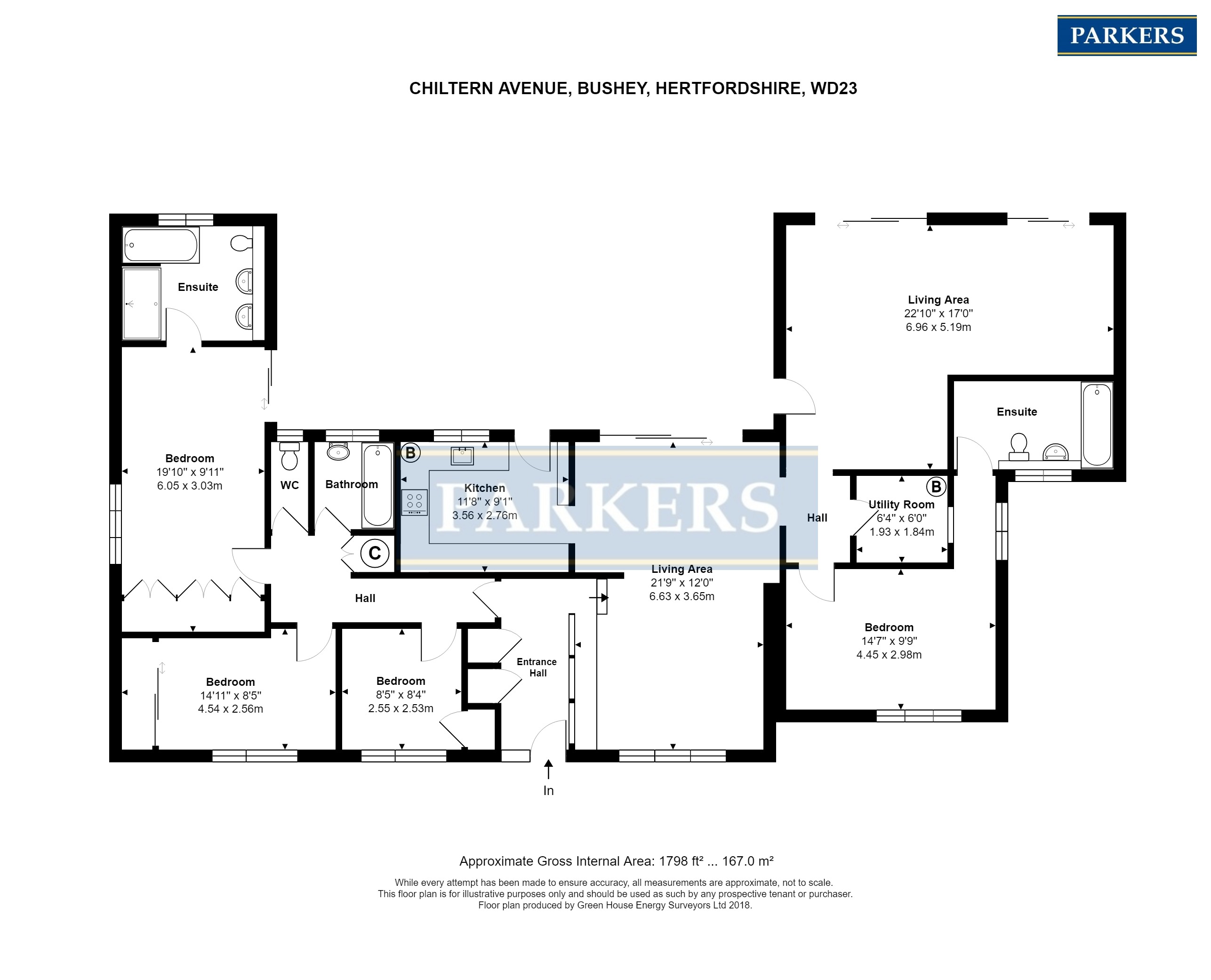 4 Bedrooms Detached house for sale in Chiltern Avenue, Bushey WD23