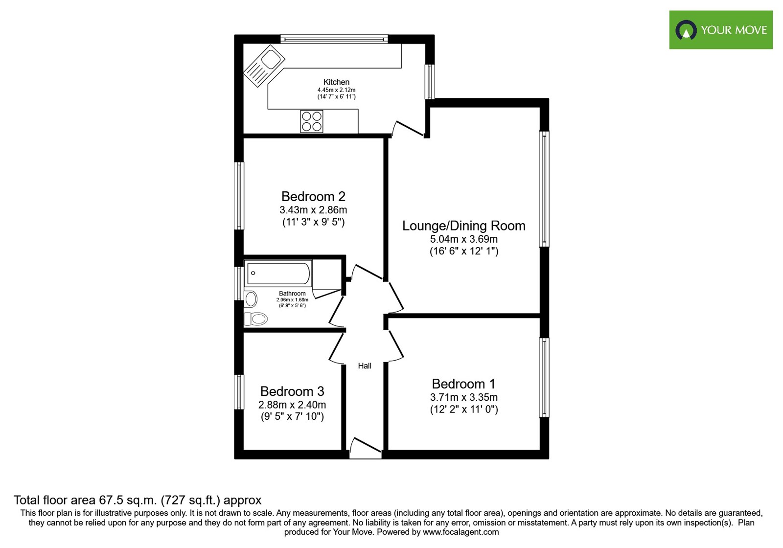 1, Carlingford Court, West Sussex floorplan