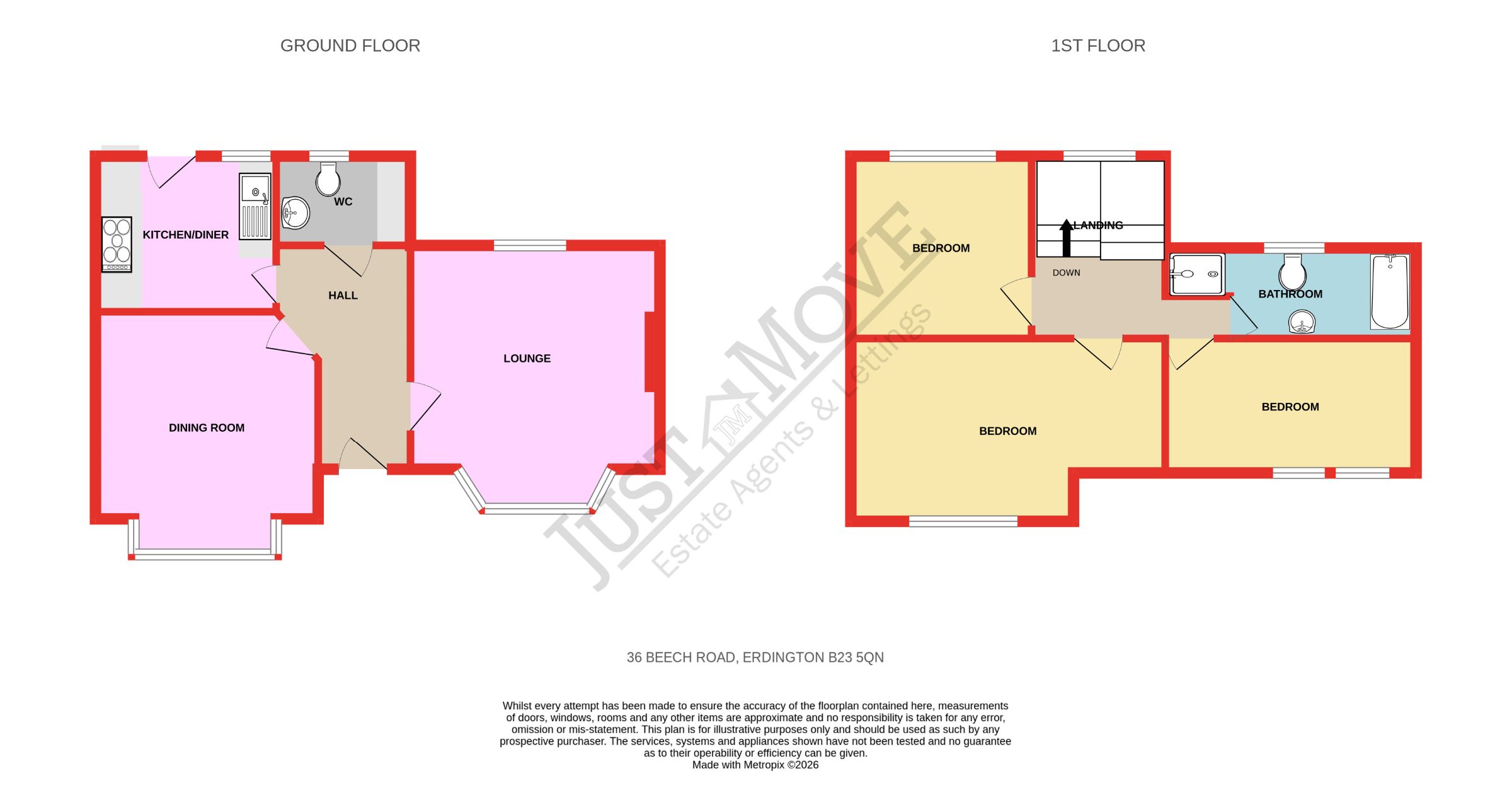 36 Beech Road, Birmingham floorplan
