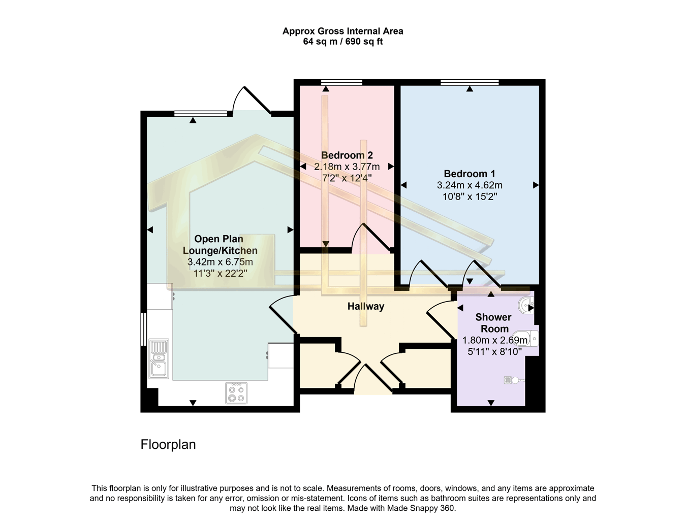 The Orangery, Buxton Drive, Bexhill-on-Sea floorplan