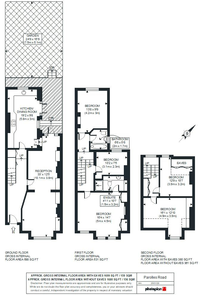 35, Parolles Road, London floorplan