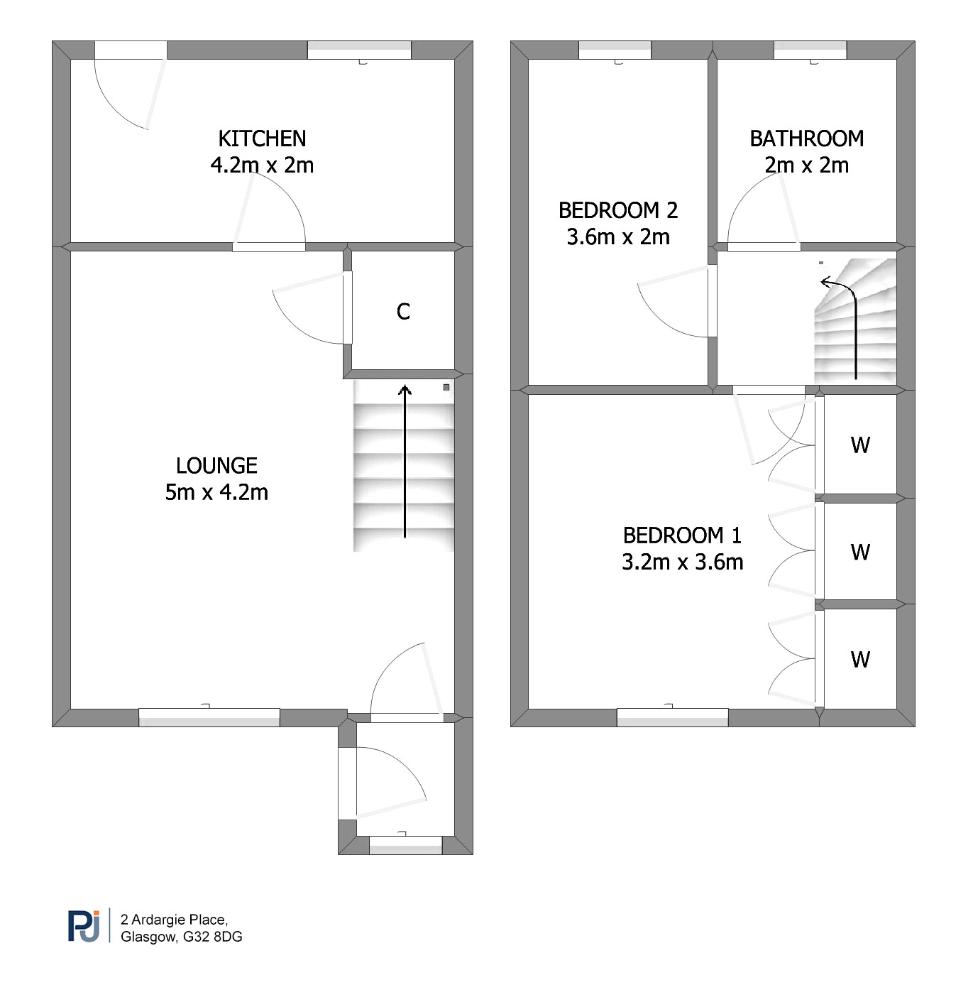 2 Ardargie Place, Carmyle, Glasgow floorplan