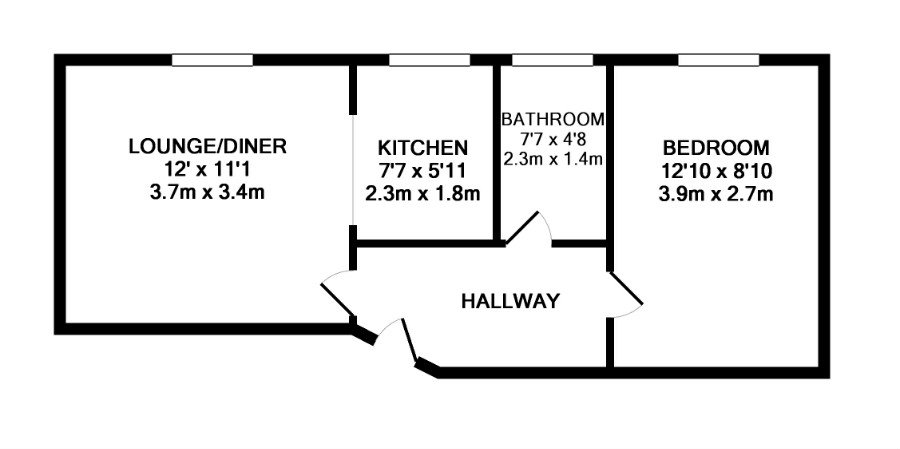 1 Bedrooms Flat to rent in Waterloo Road, Bedford MK40