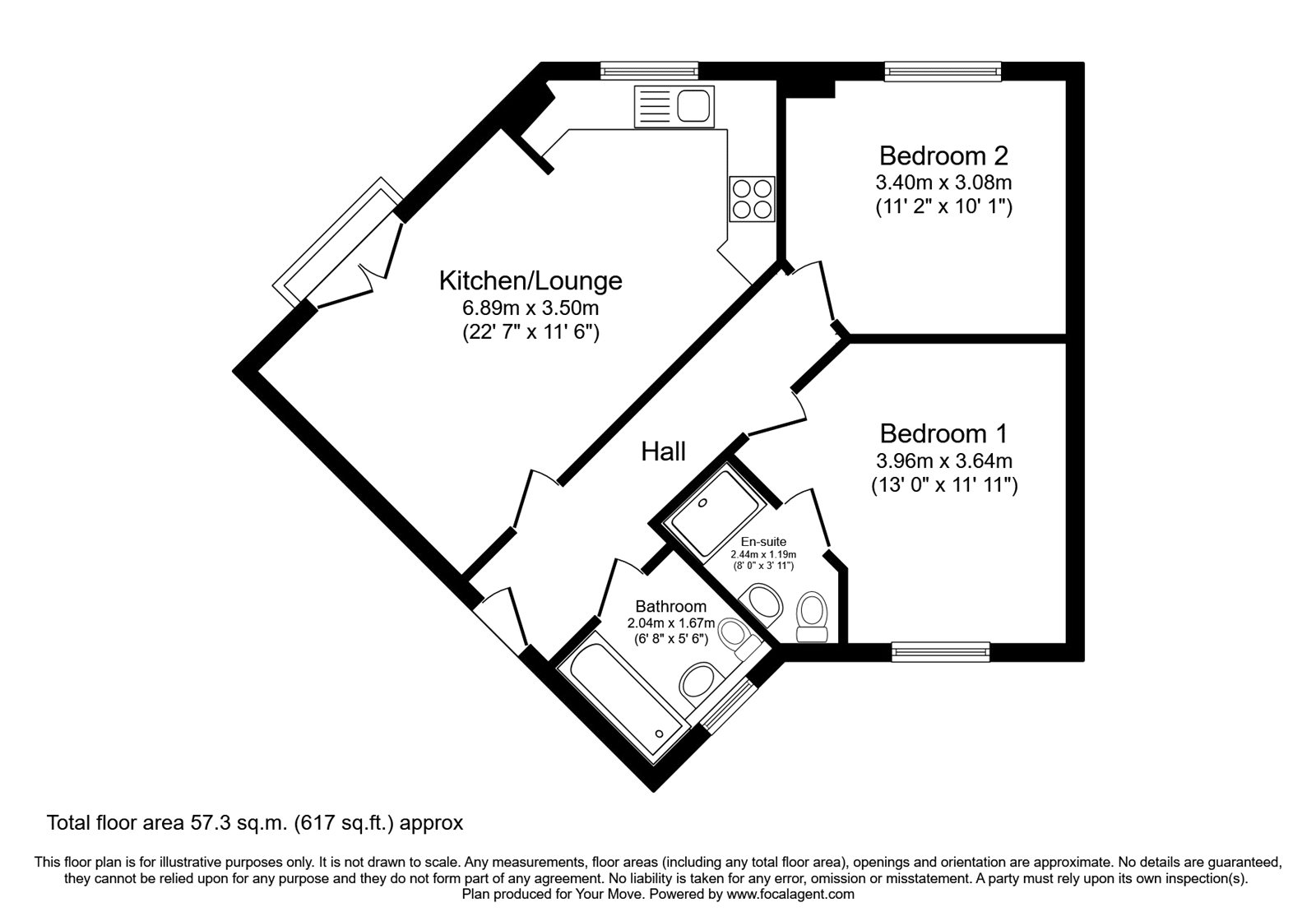 52, Henfrey Drive, Nottingham floorplan