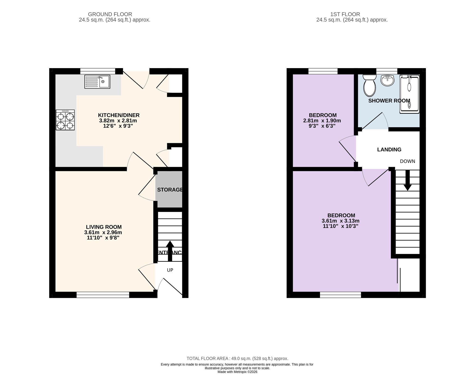 6 Mary Street West, Preston floorplan
