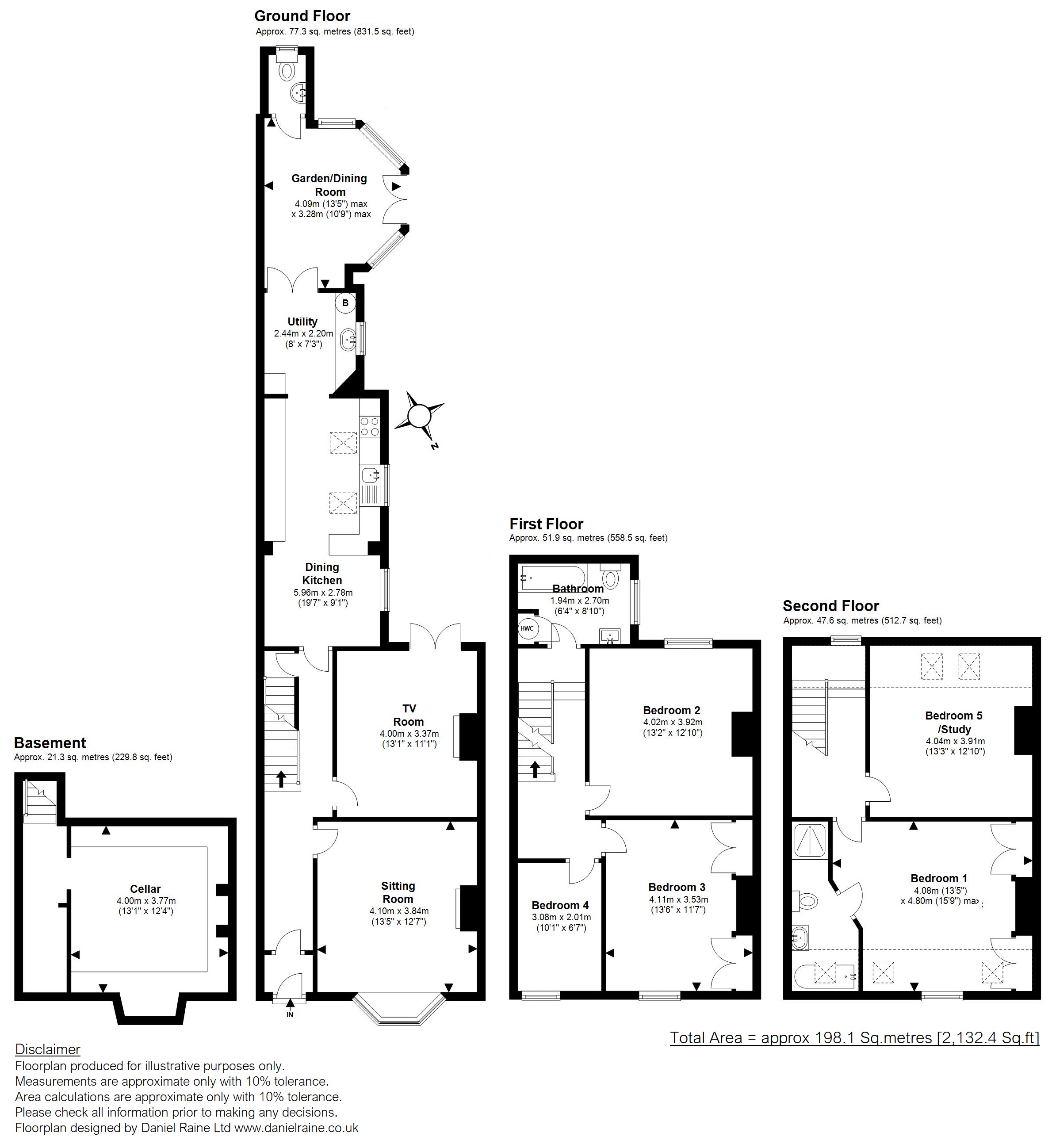 5 Bedrooms Terraced house for sale in Emerson Road, Harborne, Birmingham B17