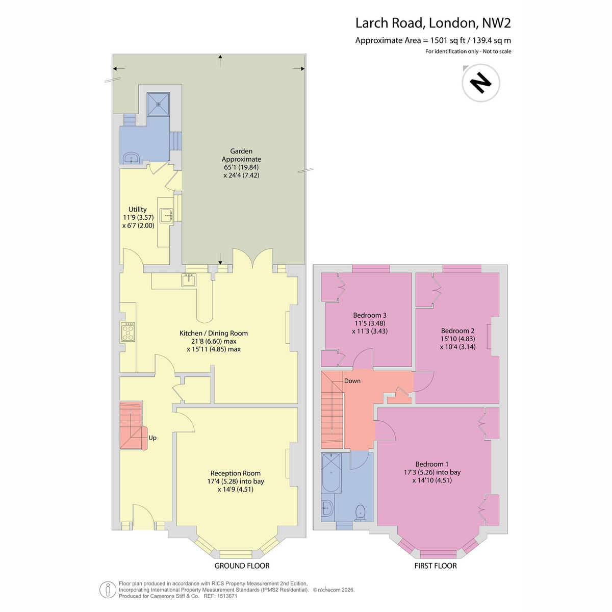 4, Larch Road, London floorplan