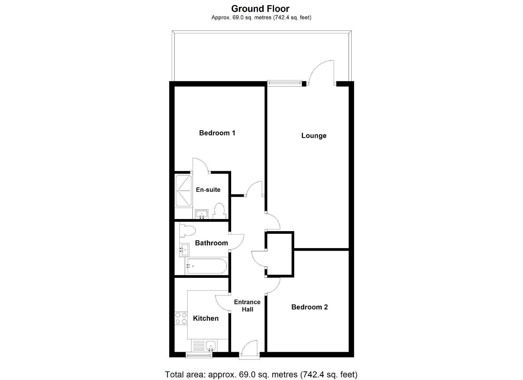 2 Bedrooms Flat to rent in Lattice Court, 2 Leonara Walk, Milton Keynes MK9