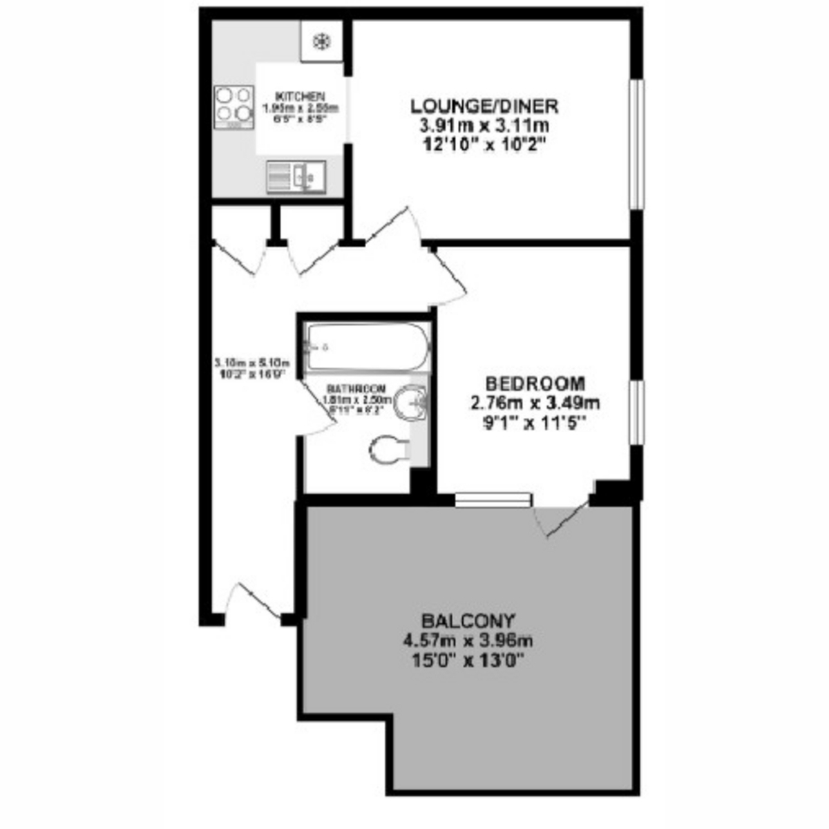 Charcot Road, London floorplan