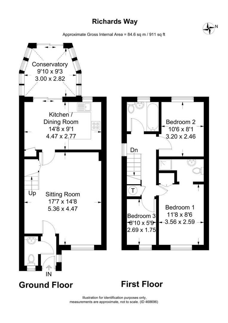 3 Bedrooms Semi-detached house for sale in Richards Way, Cippenham, Slough SL1