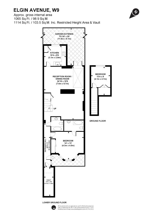 2 Bedrooms Flat for sale in Elgin Avenue, London W9