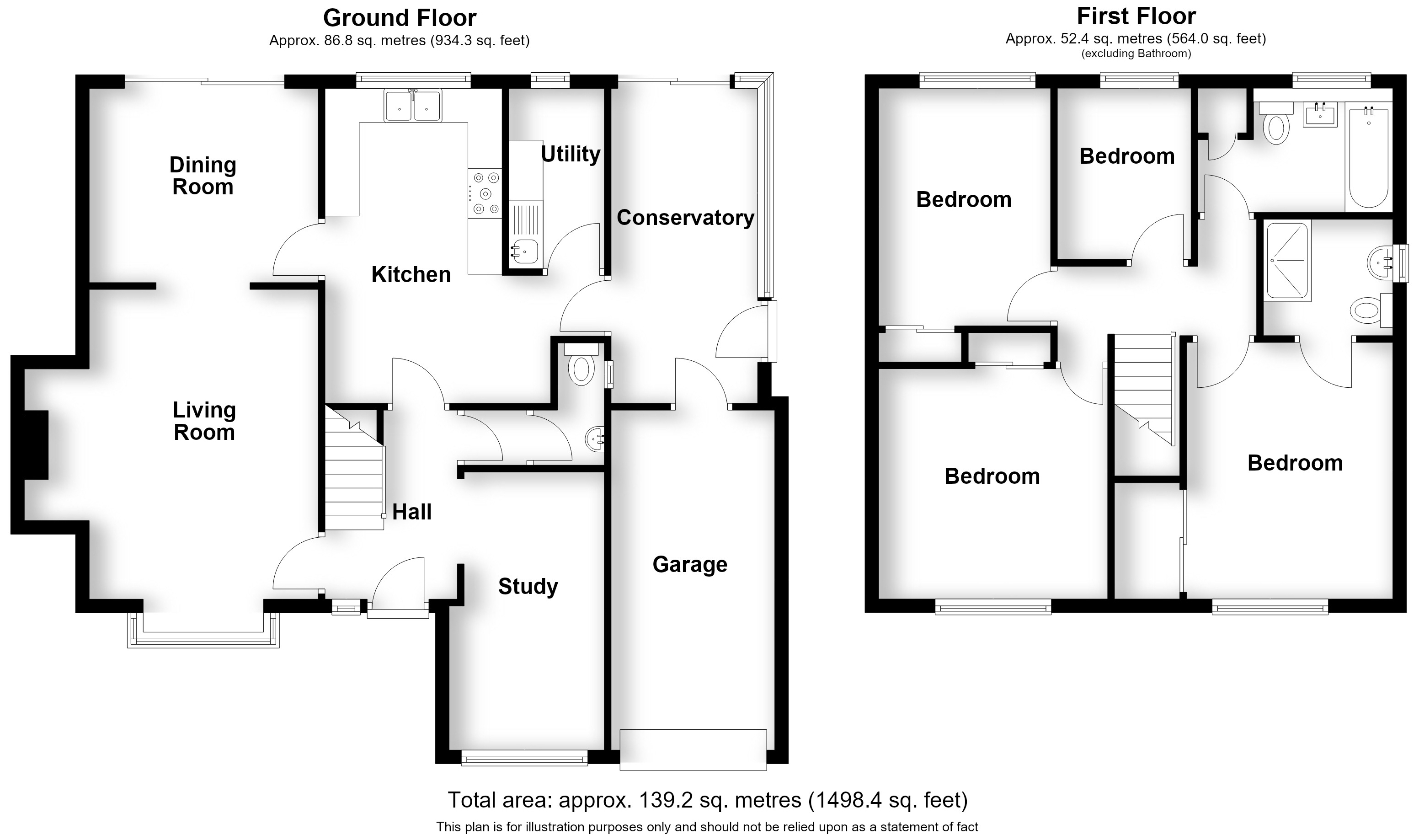 3, Quarry Fields, Leek Wootton floorplan