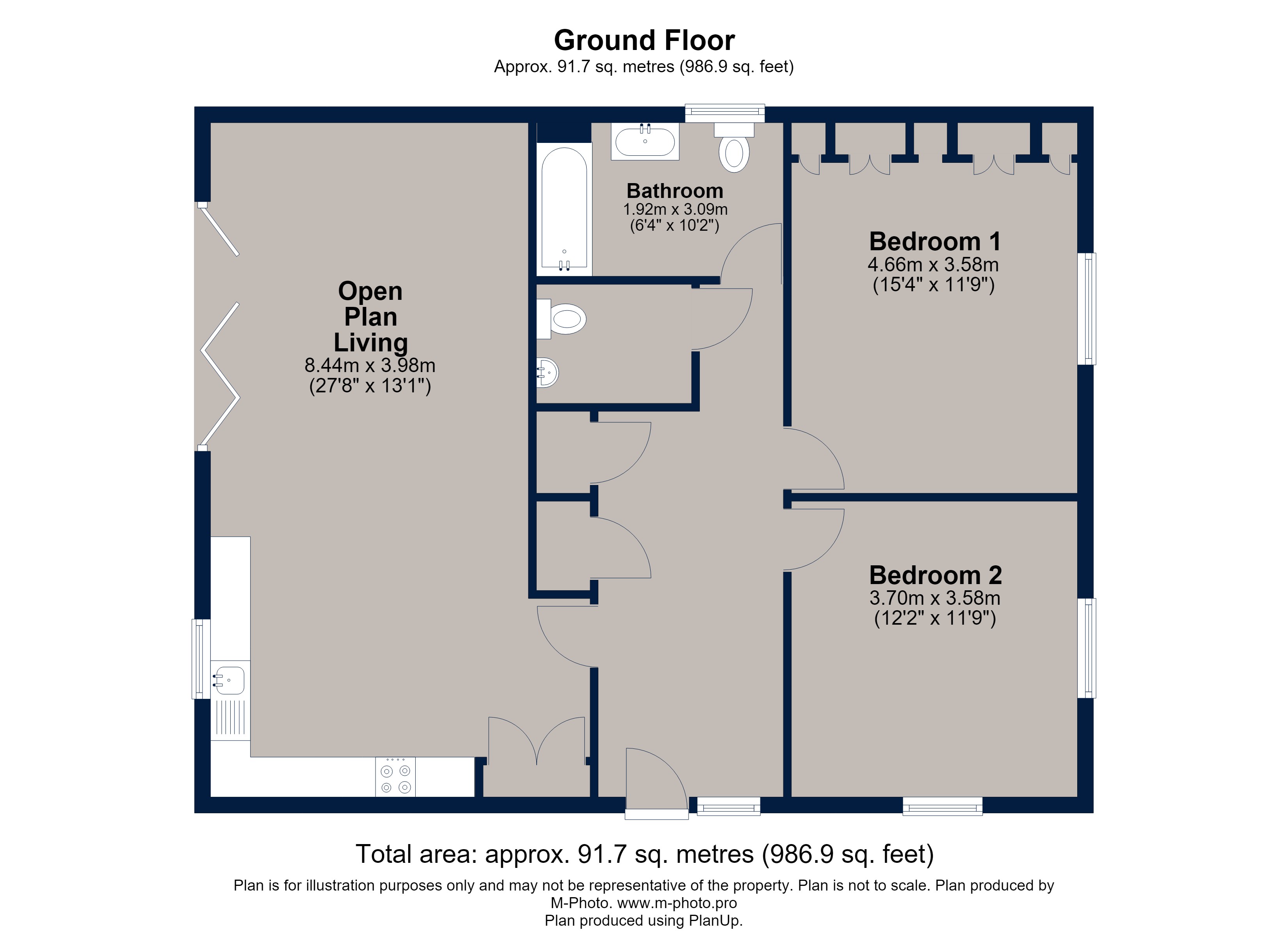 56, Primrose Drive, Northamptonshire, PE8 floorplan