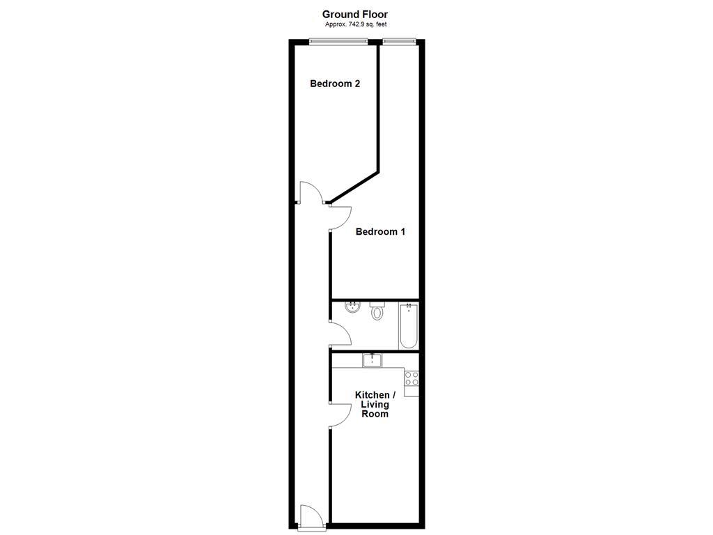 Flat 3, Chaddesley House, Manchester Road, Burnley floorplan