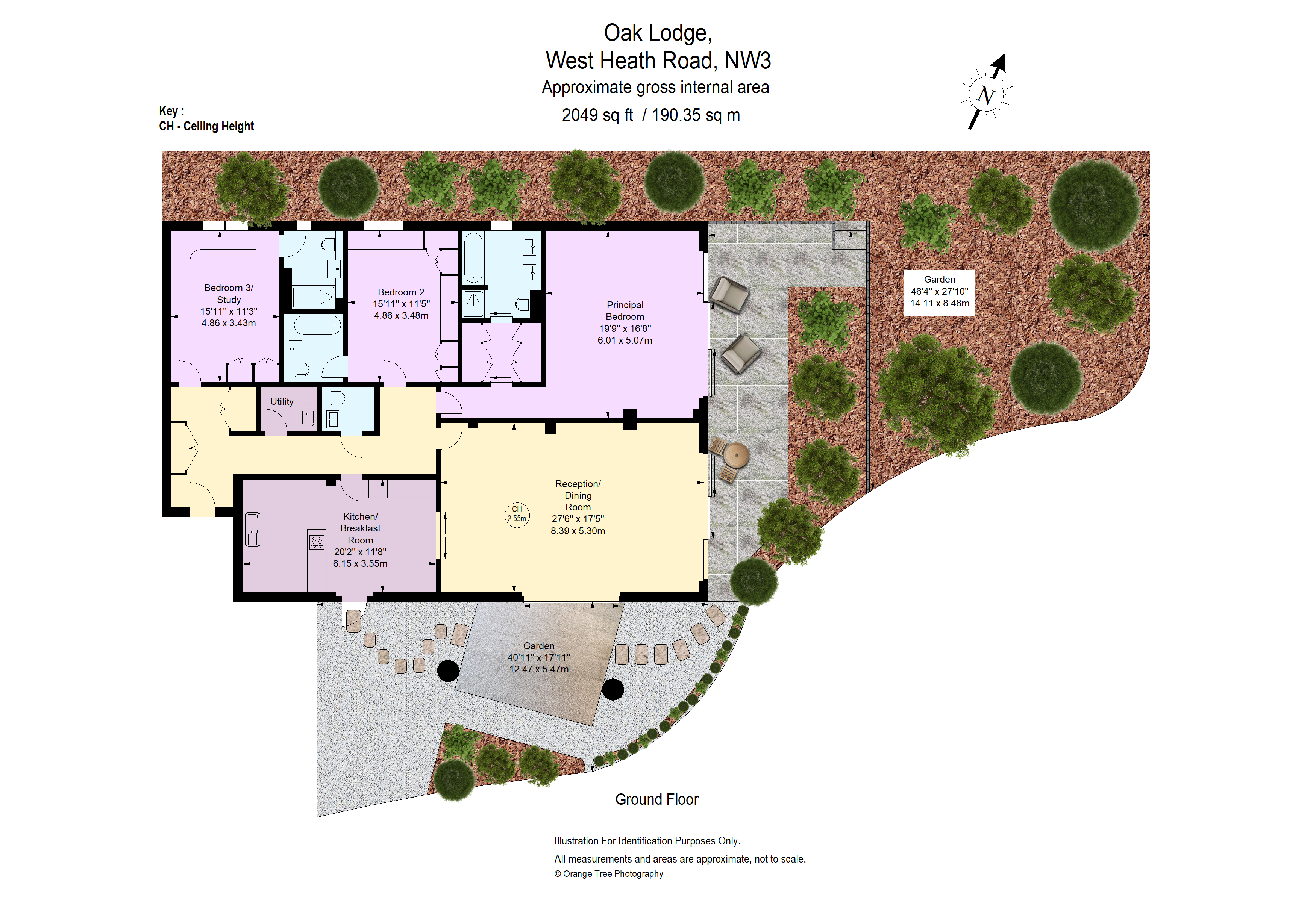 Flat 1,, Oak Lodge, London floorplan