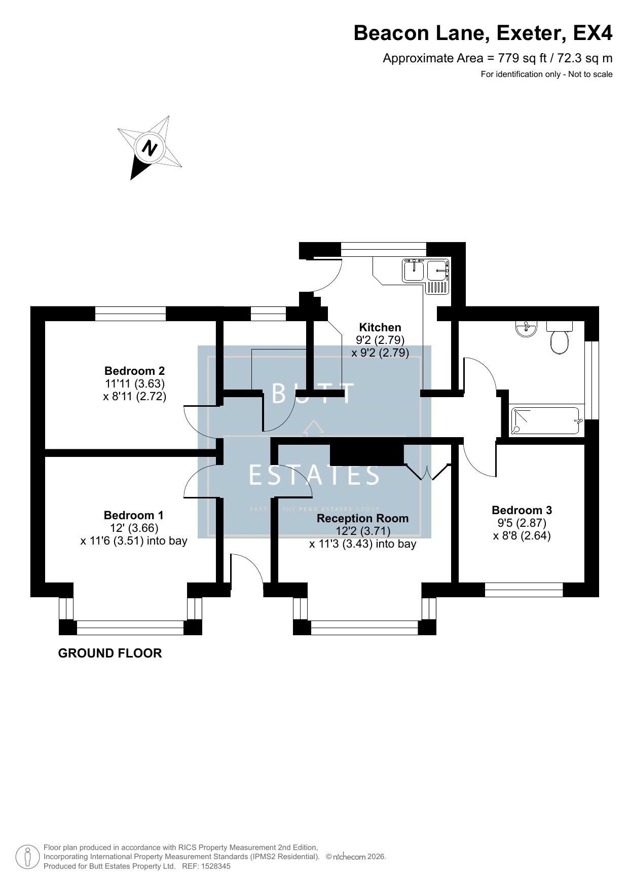 37 Beacon Lane, Exeter floorplan