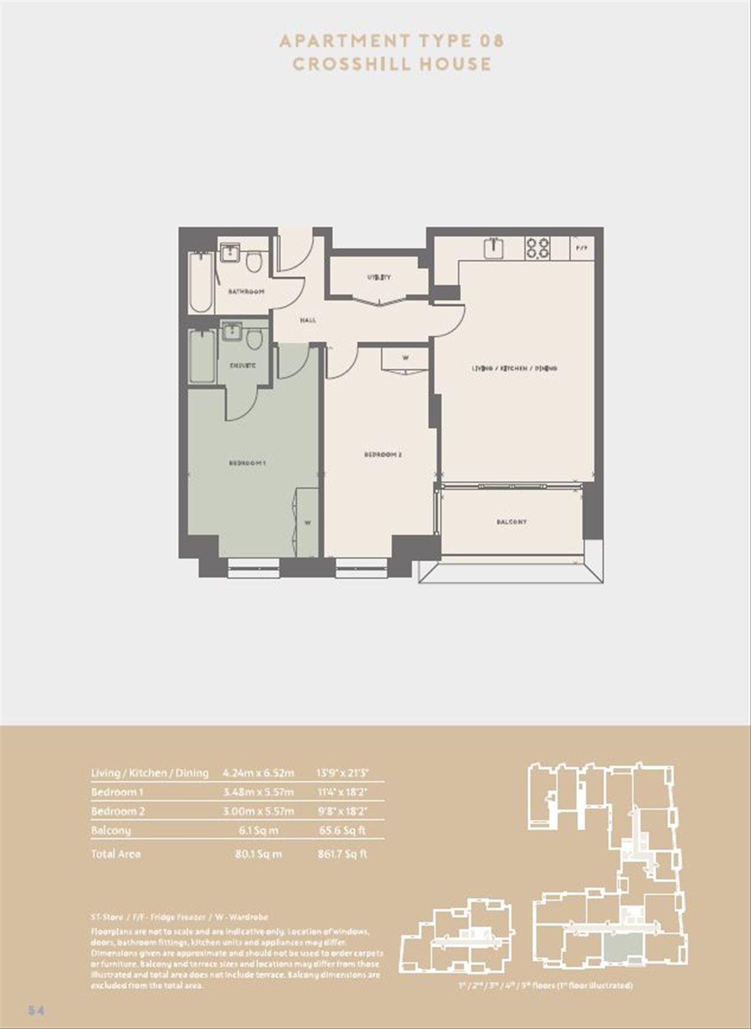 NH Flat 15 Castanea Court, 5-29, Coombe Road, New Malden floorplan