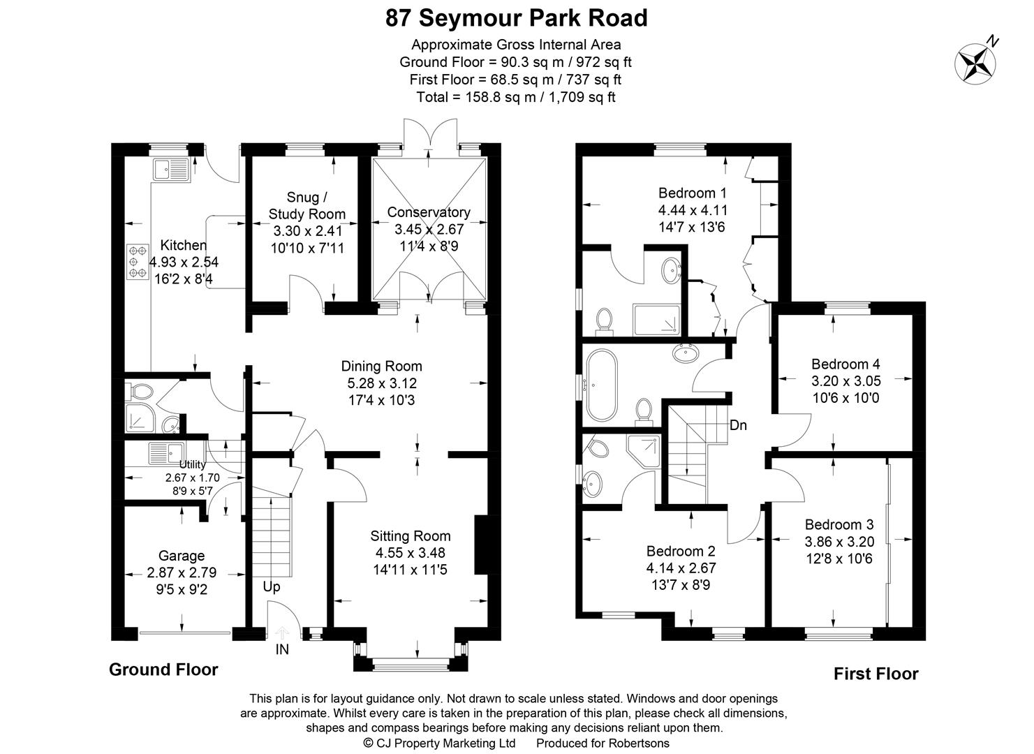 Seymour Park Road, Marlow SL7, 4 bedroom semidetached house for sale
