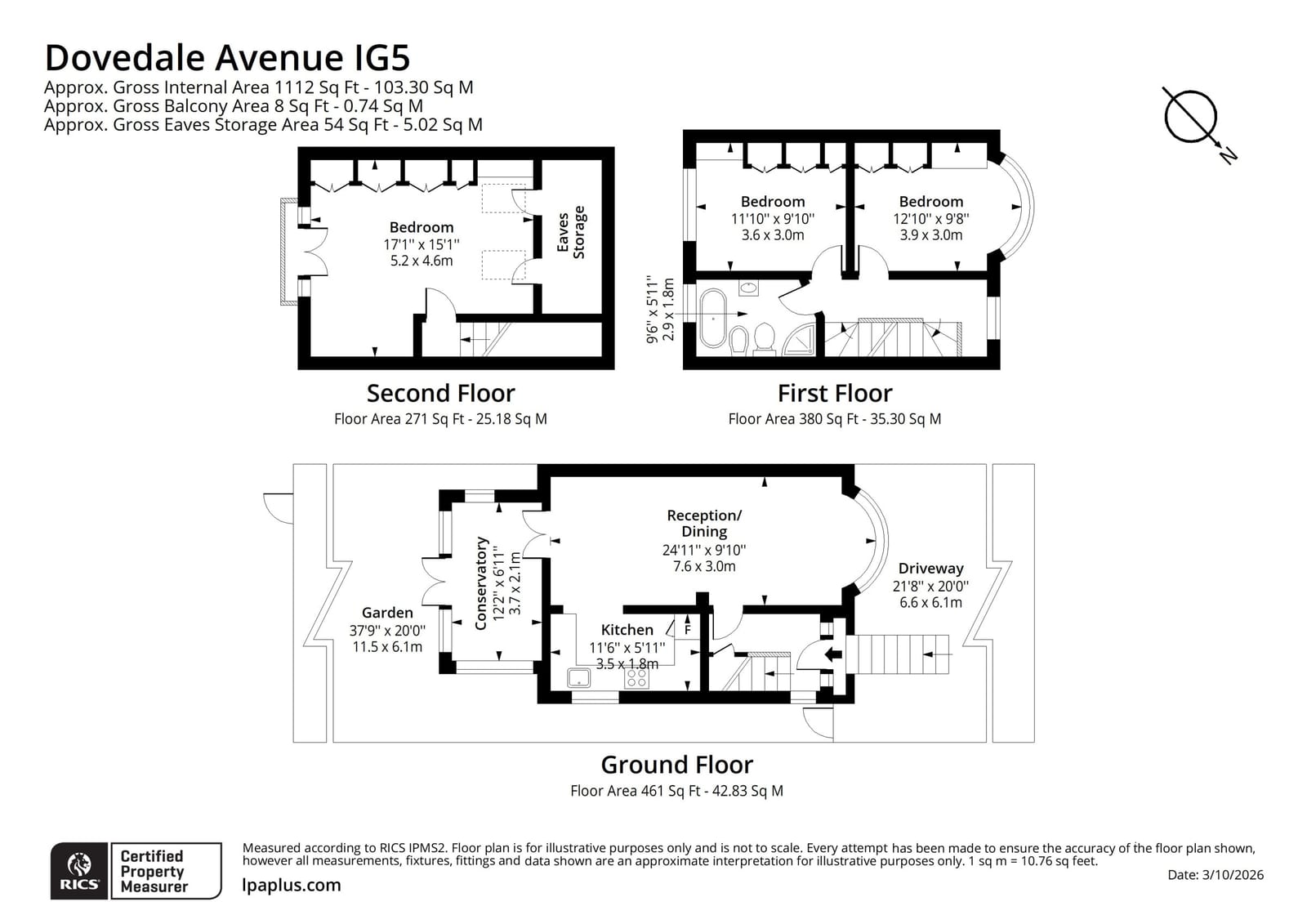 84, Dovedale Avenue, Ilford floorplan