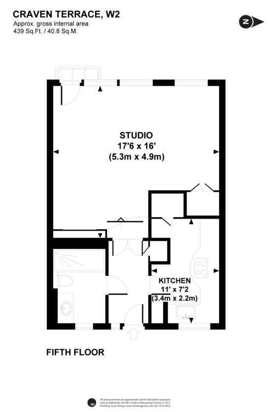 0 Bedrooms Studio to rent in Carroll House, Craven Terrace, London W2