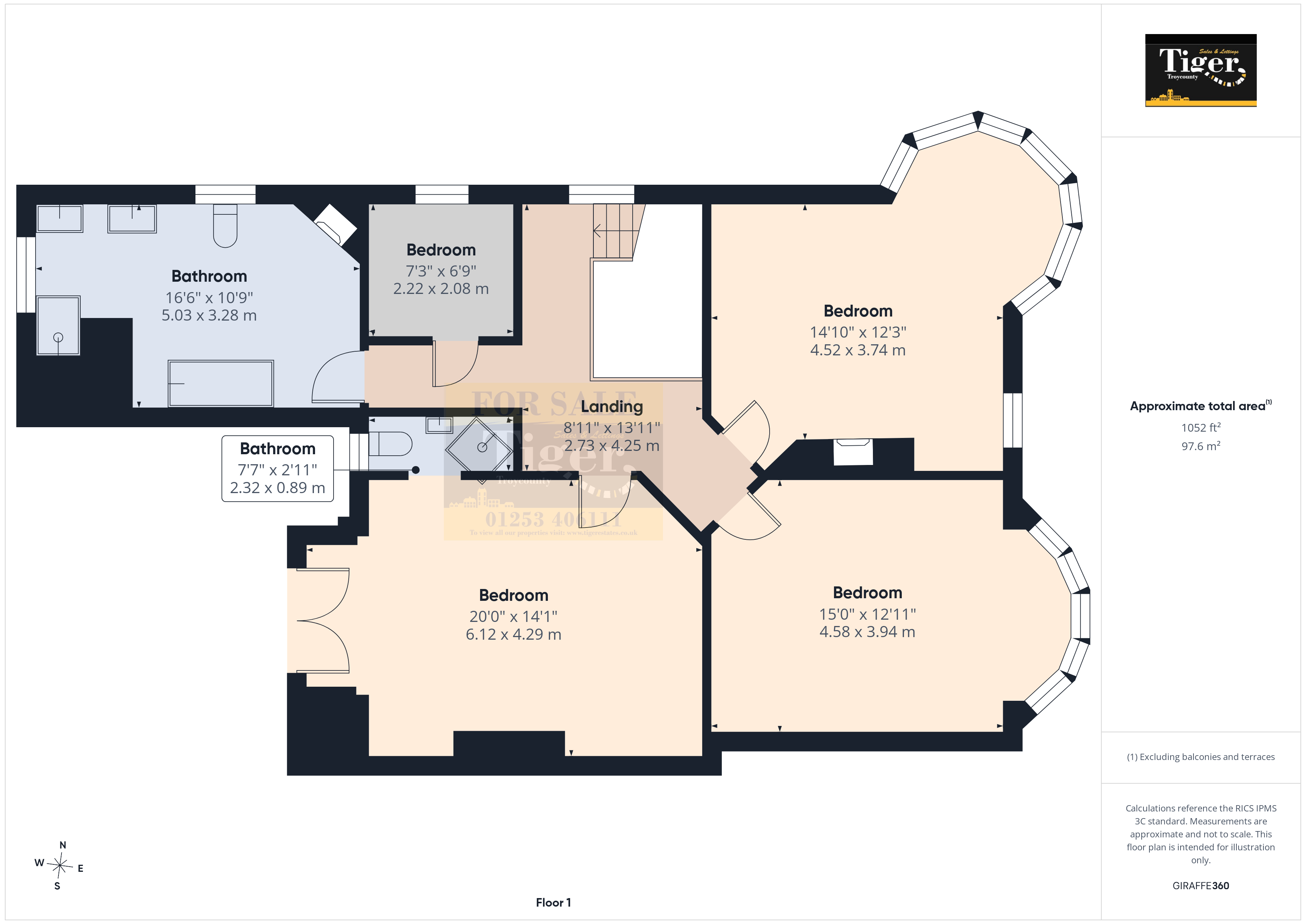 1, Woodstock Gardens, Blackpool floorplan