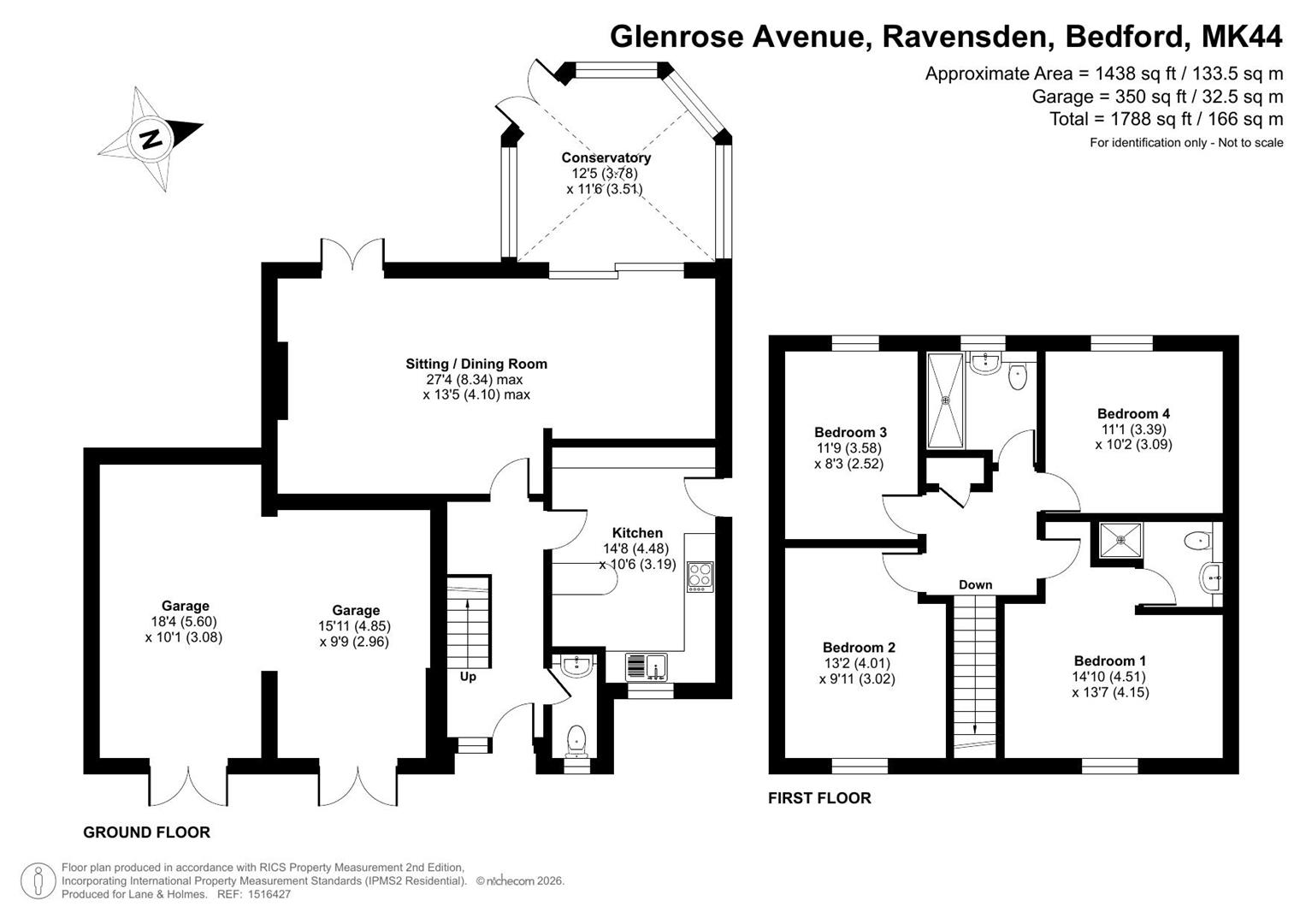 19, Glenrose Avenue, Bedford floorplan