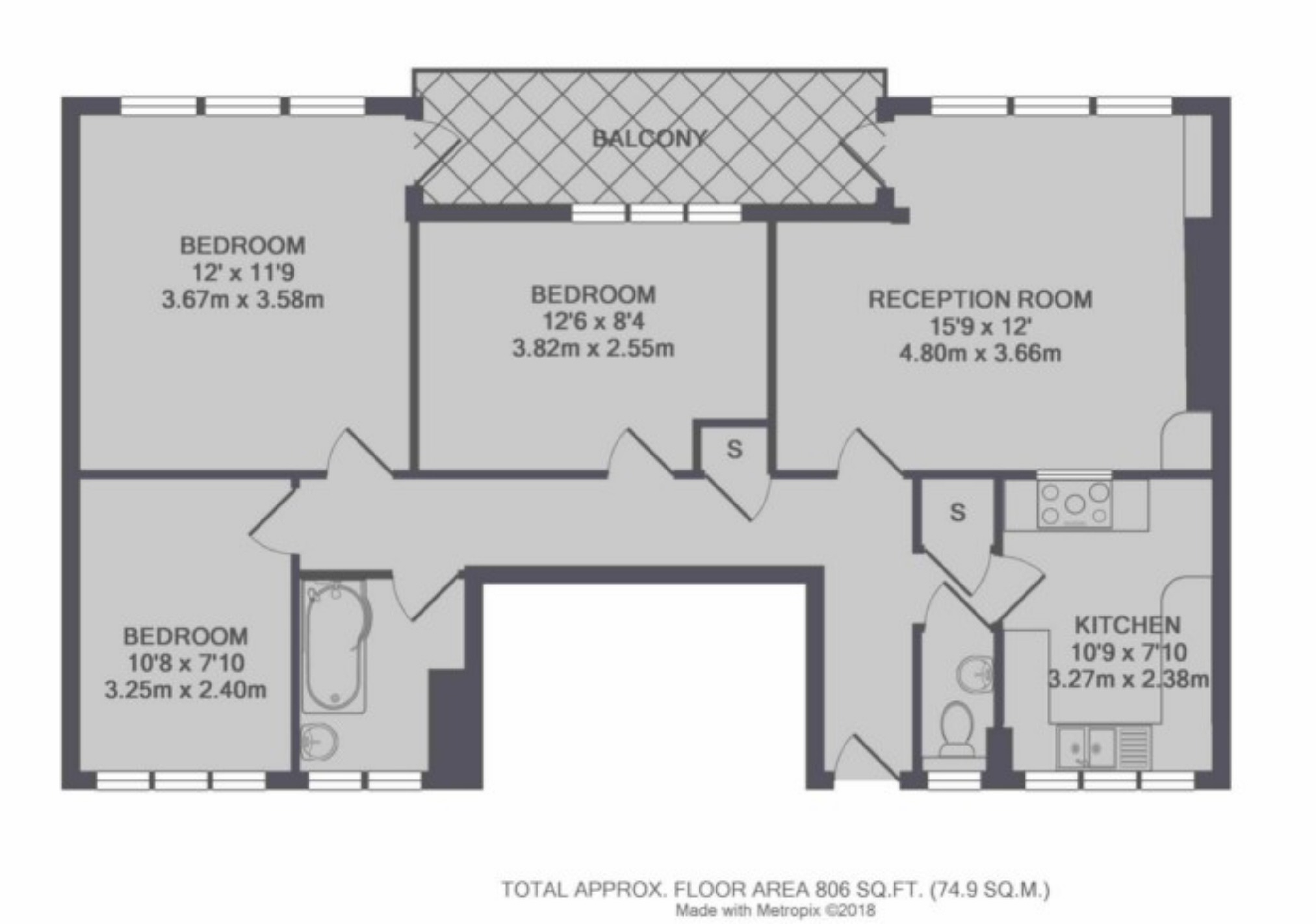 Pendle Road, London SW16, 3 bedroom flat for sale 61047391 PrimeLocation