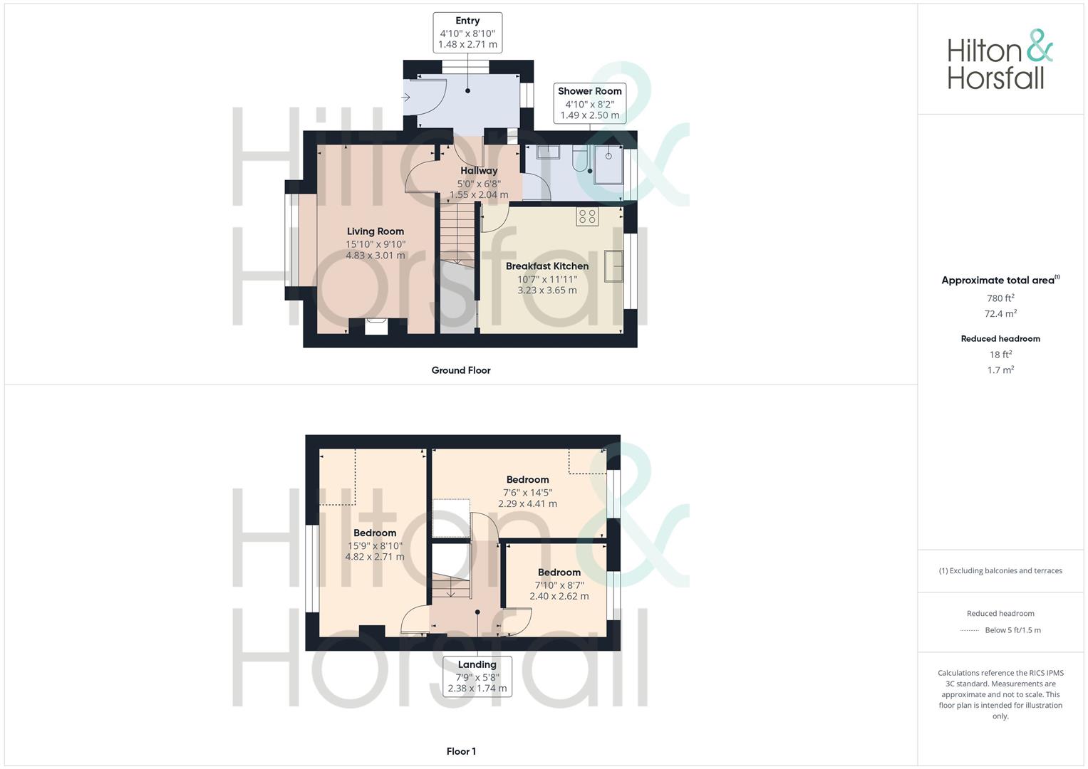 65, Langdale Road, Padiham floorplan