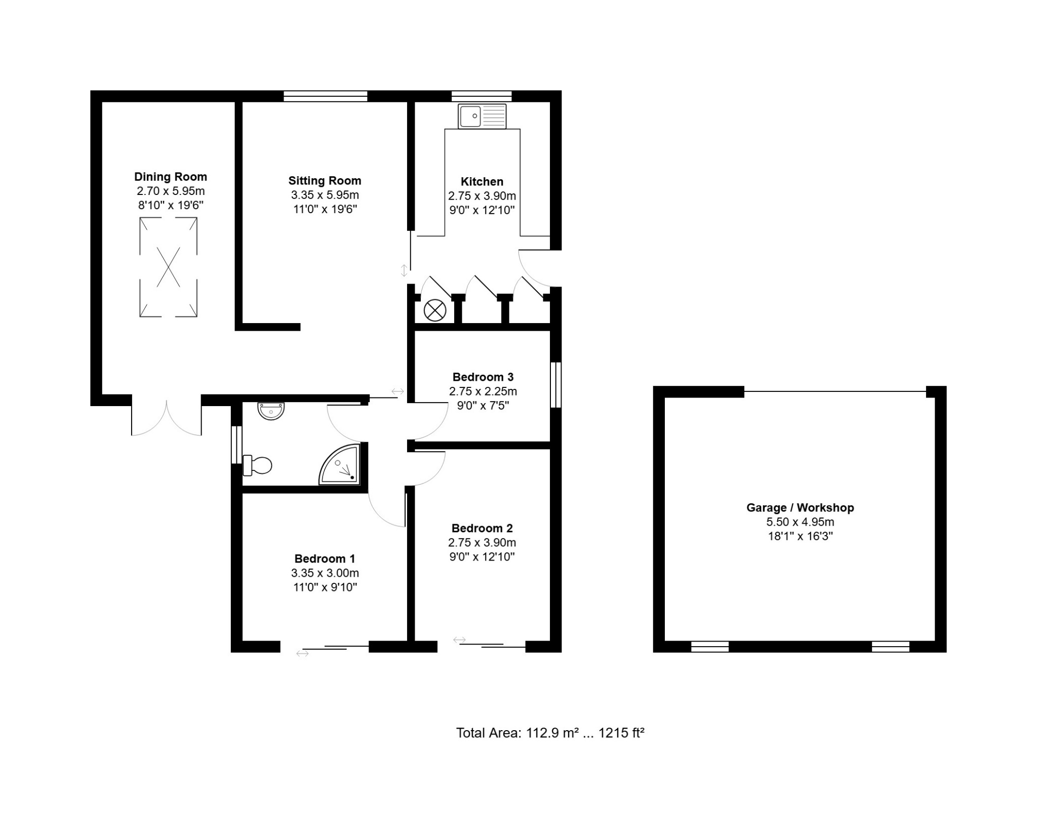 5 Fir Close, Heacham, Norfolk floorplan