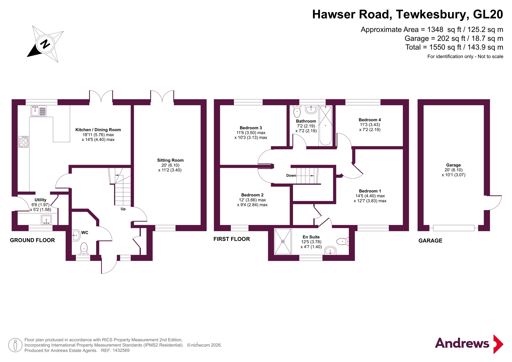 34, Hawser Road, Tewkesbury floorplan