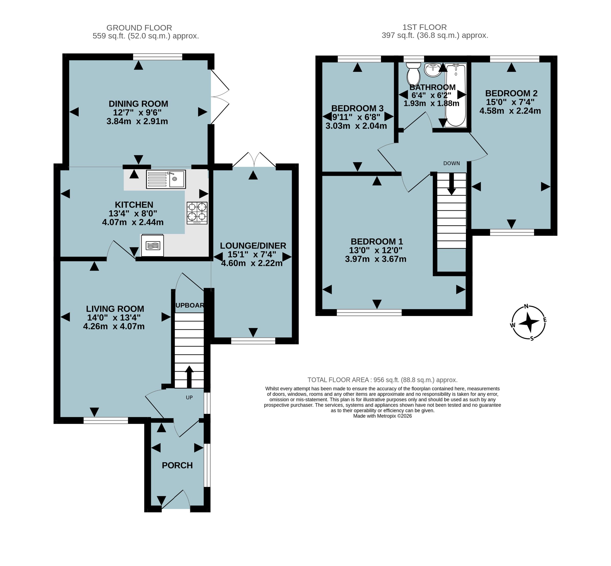 19 Potterswell, Roundswell, Barnstaple floorplan