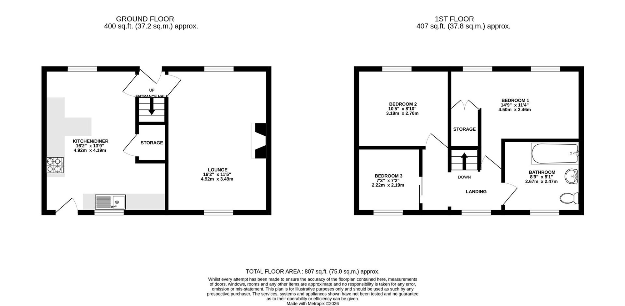 101, Station Road, Chesterfield floorplan