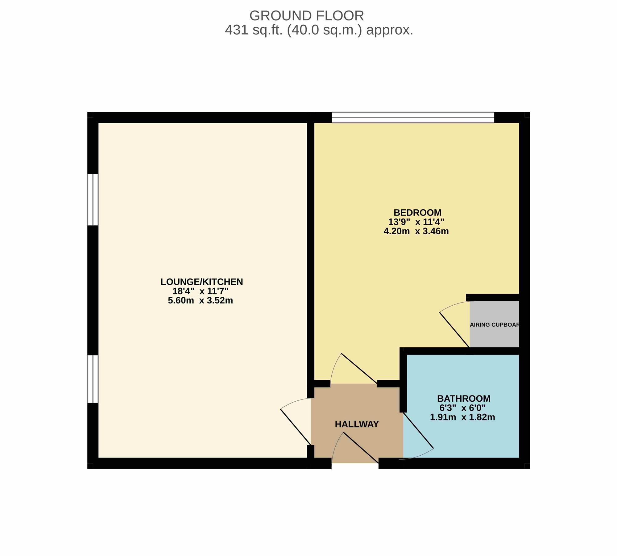 Flat 12, 8-12, Clarendon House, Kettering floorplan