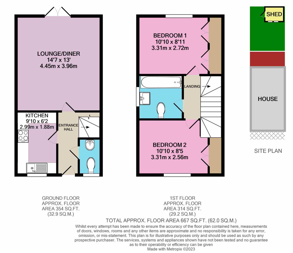 Fortuna Mead, Leighton Buzzard LU7, 2 bedroom terraced house for sale