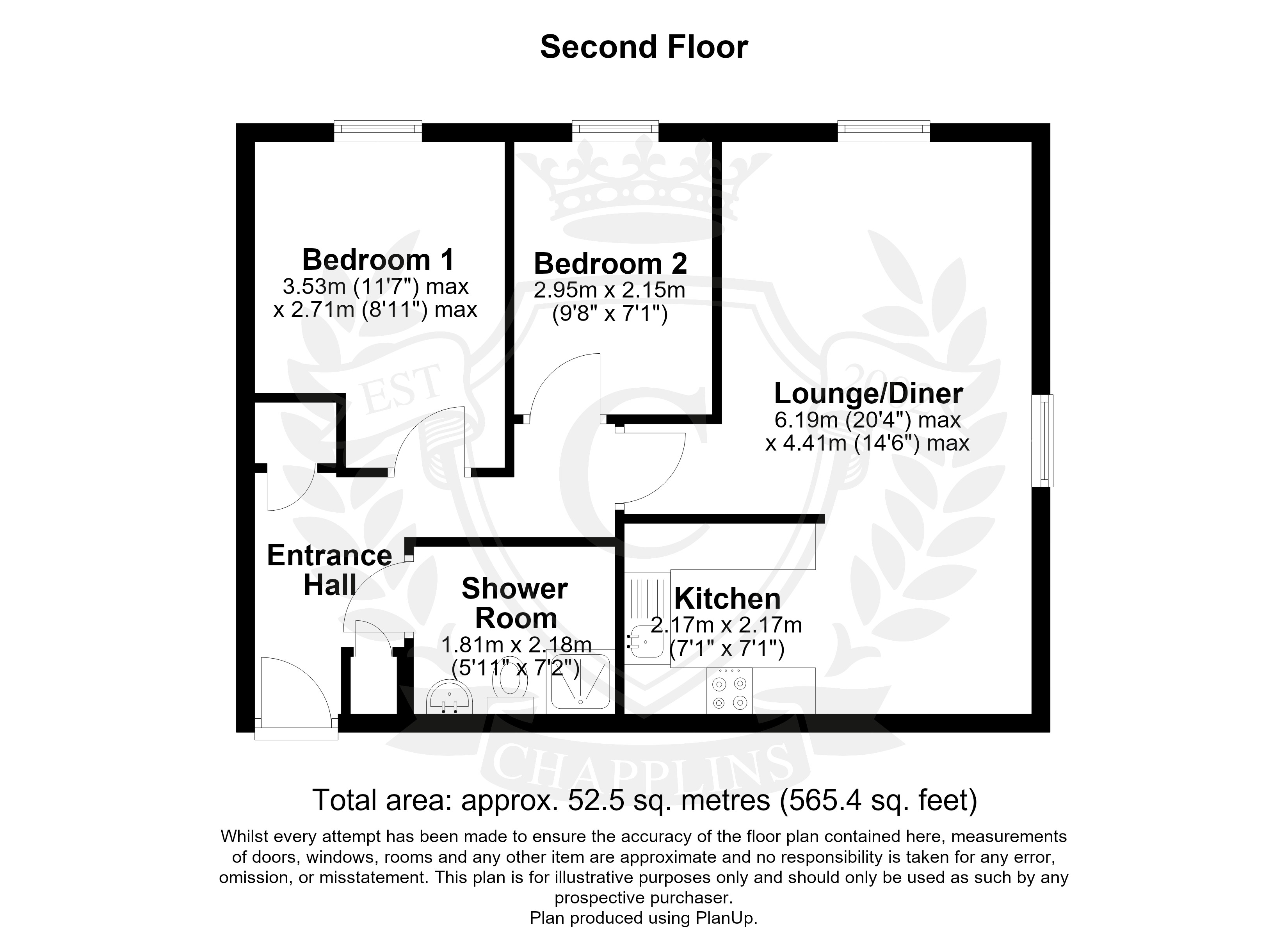 Flat 48, Cedar Court,, Bath Lane, Hampshire floorplan