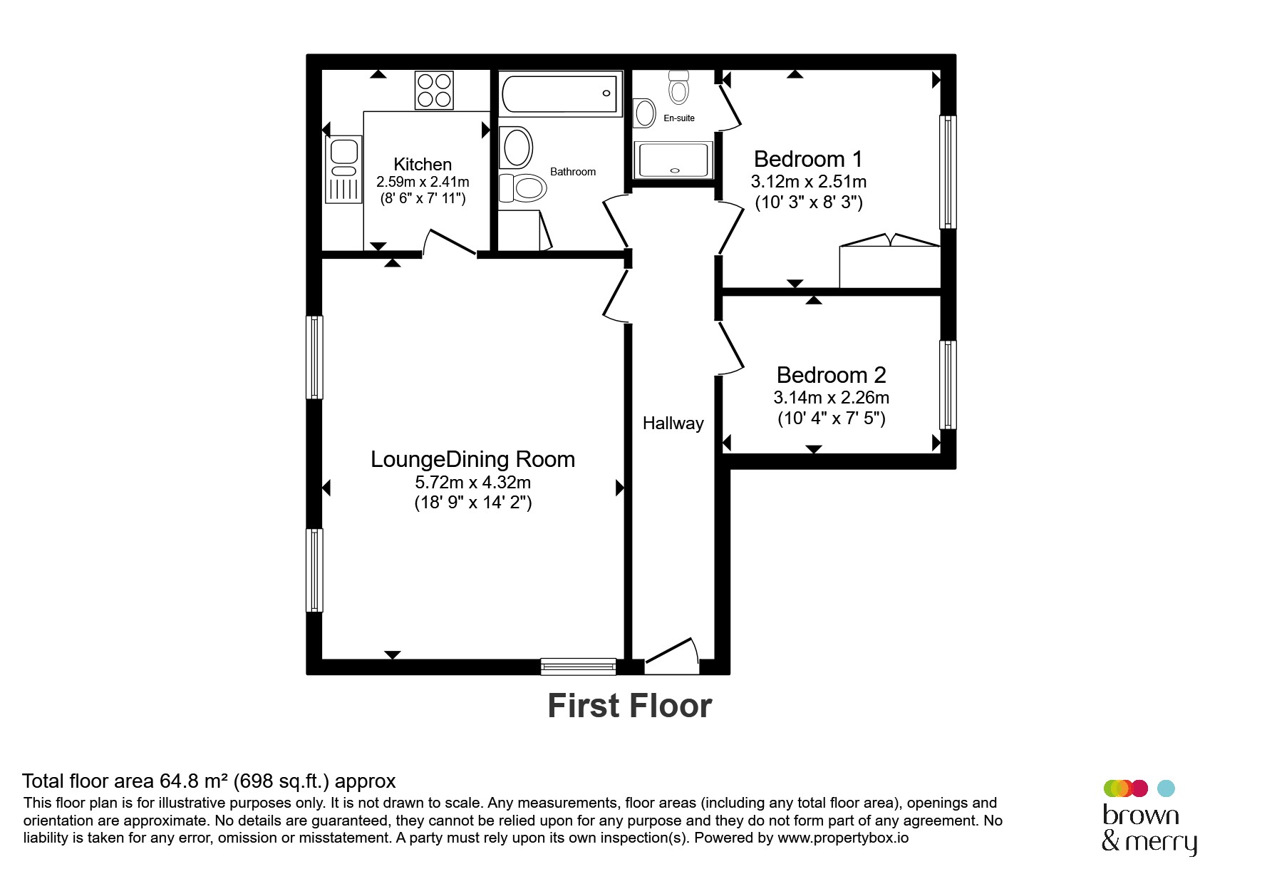 Flat 20, Harriet House, London Road, Hemel Hempstead floorplan