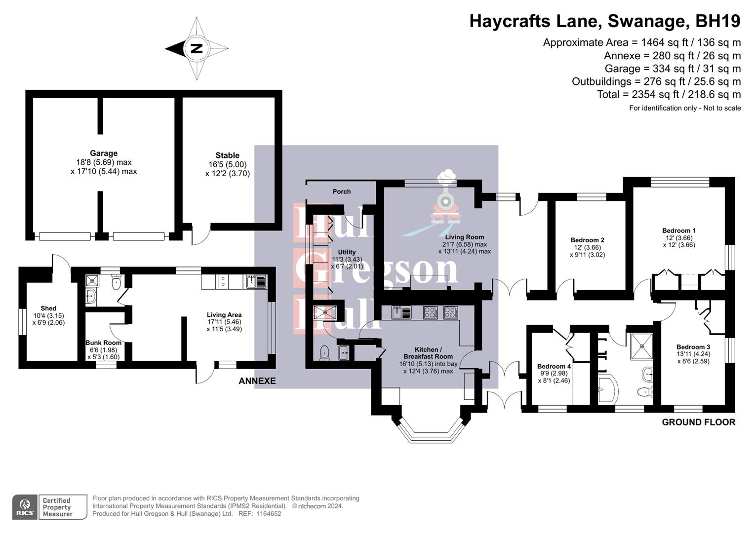 Primrose Hill, Haycrafts Lane, Swanage floorplan