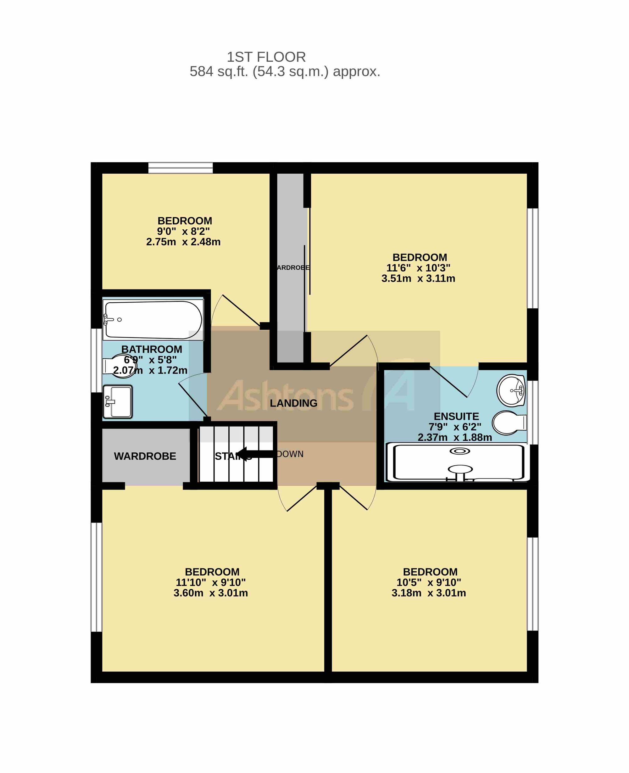 27 Carrington Close, Warrington floorplan