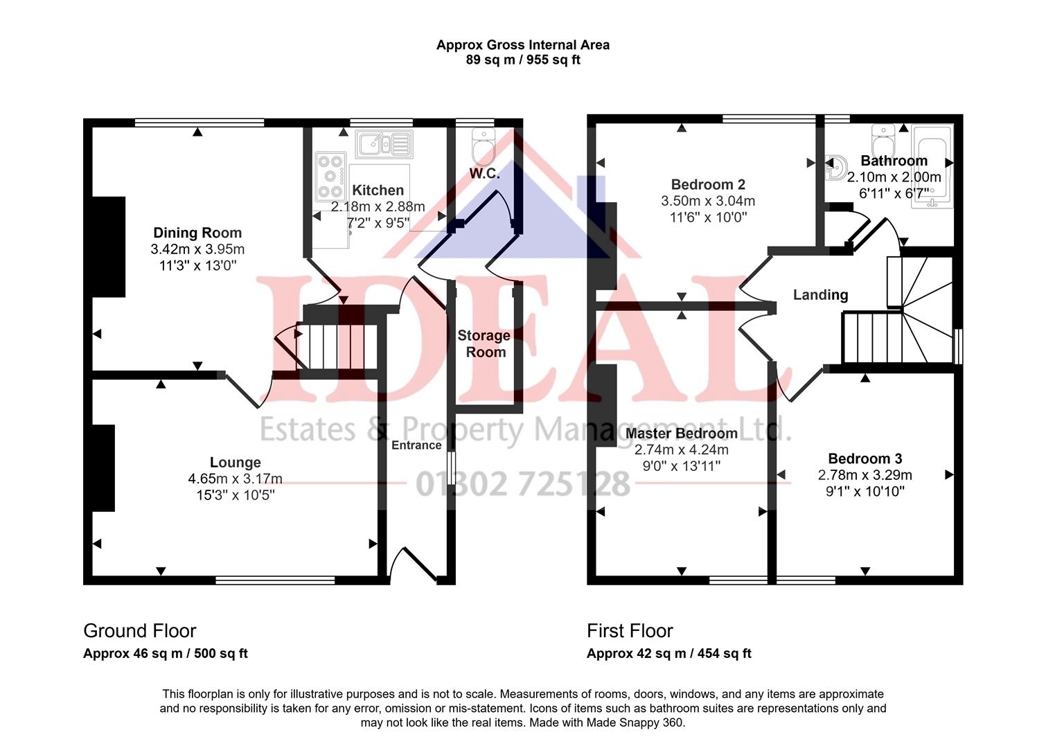 47, Great North Road, Woodlands, Doncaster floorplan