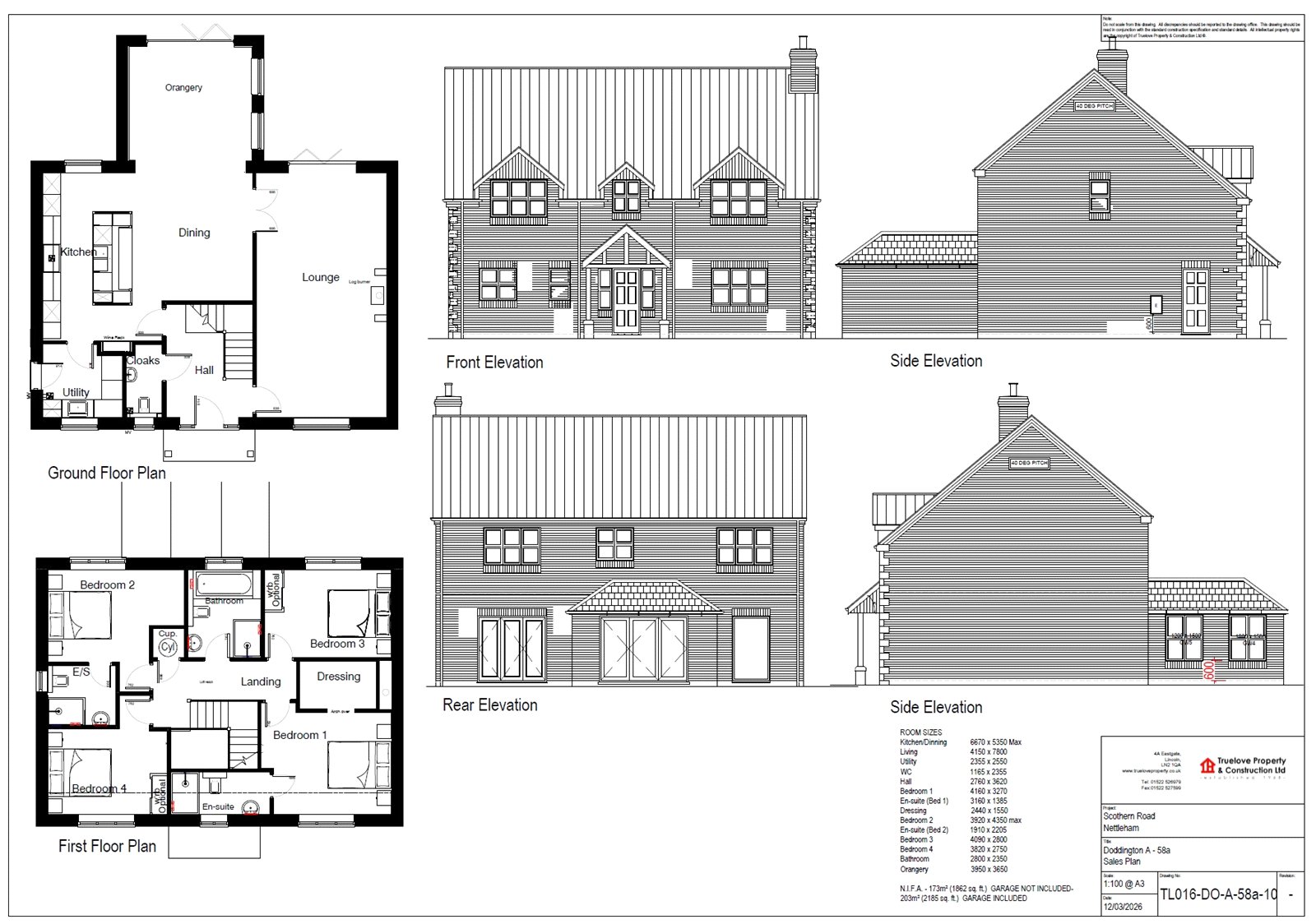 Plot 58a Cricketers Walk, Nettleham floorplan