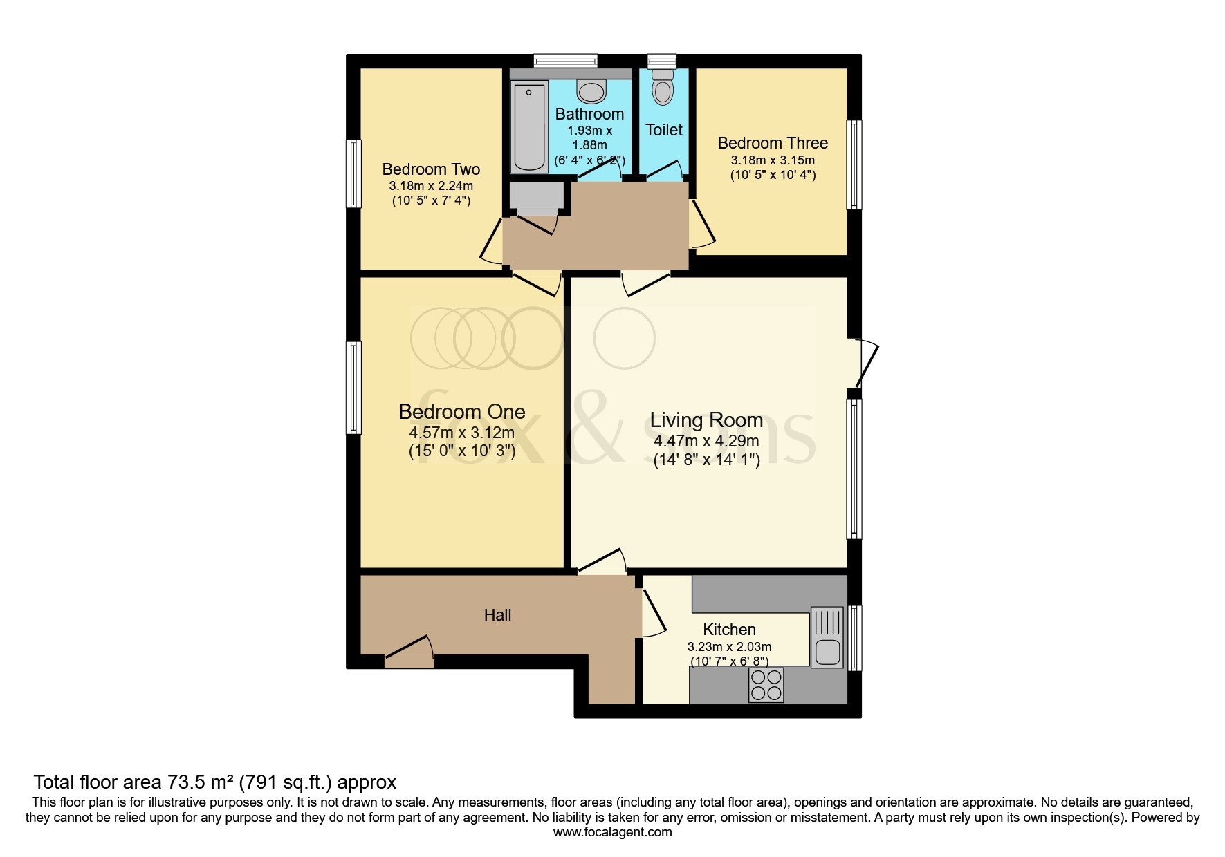 1, Cumberland Court, Upper Sea Road, Bexhill-On-Sea floorplan