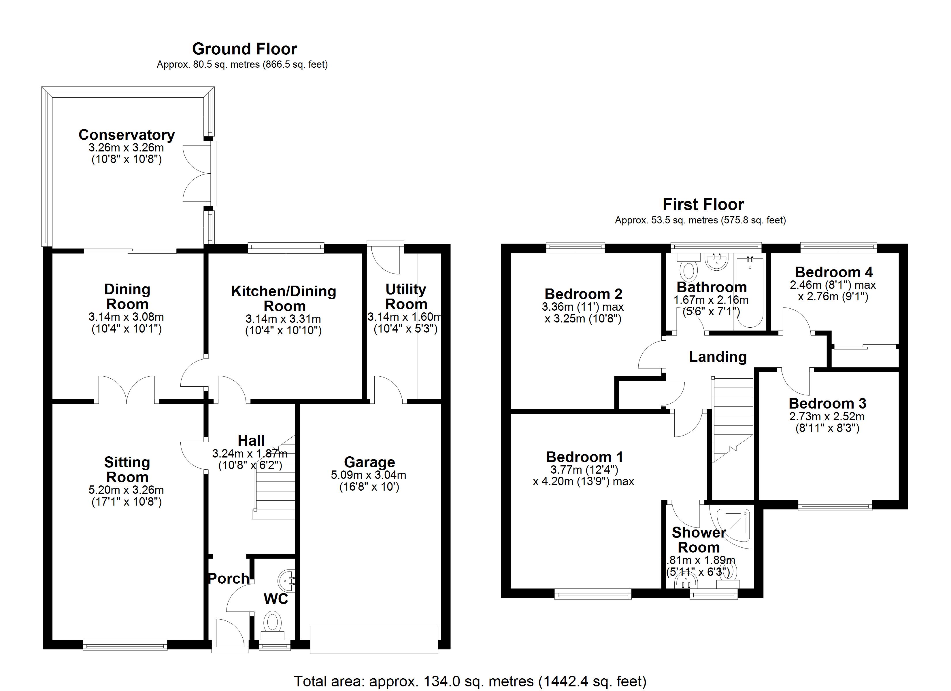 16, Milburn Drive, Tyne and Wear floorplan