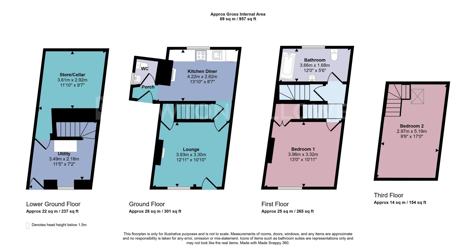 34 Castle Street, Coalville floorplan