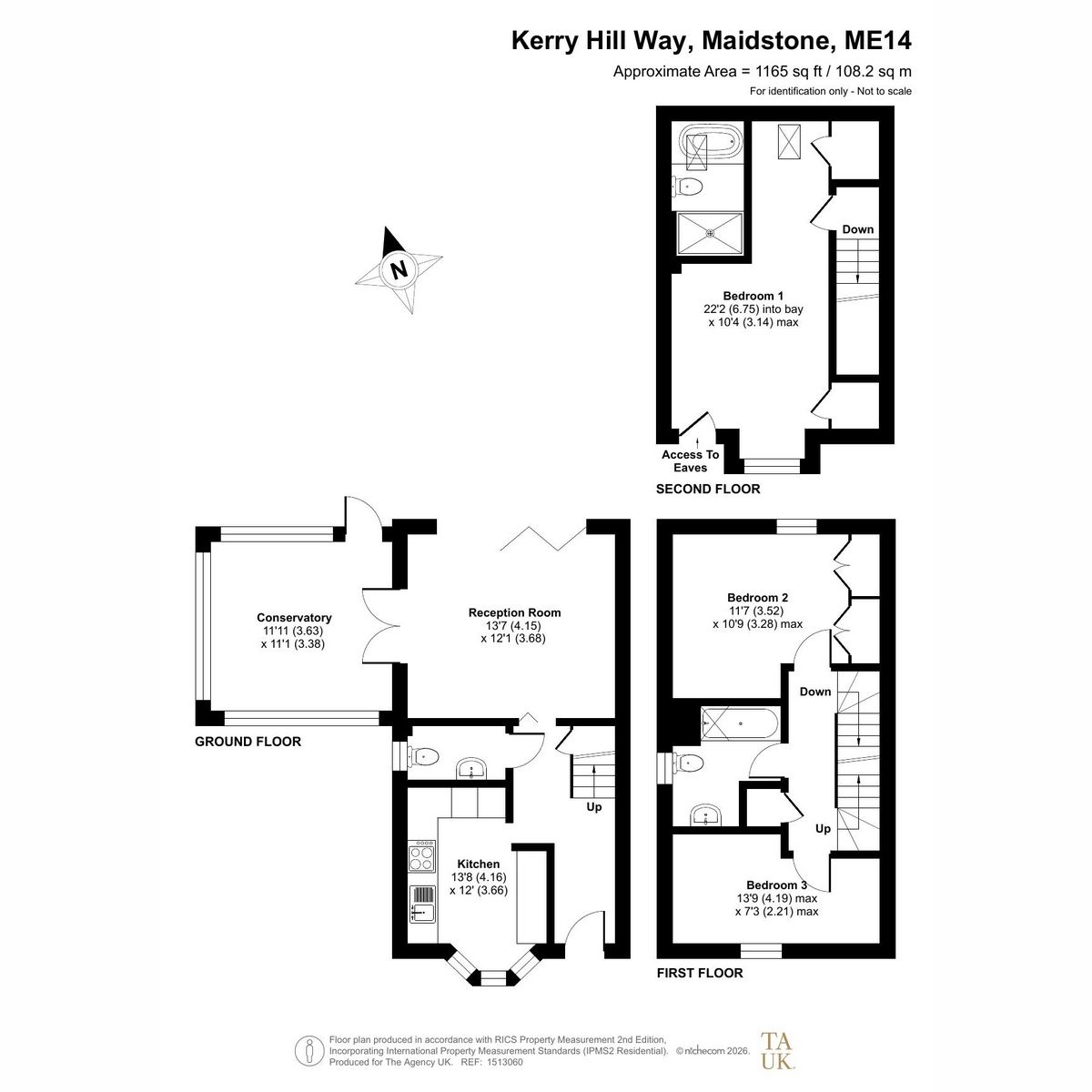 8, Kerry Hill Way, Maidstone floorplan